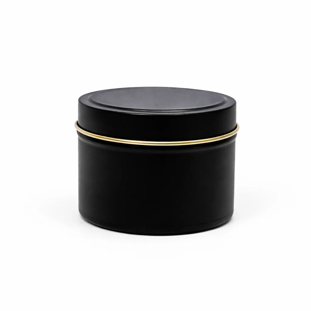 12cl Black Candle Tins 12cl Black Candle Tins