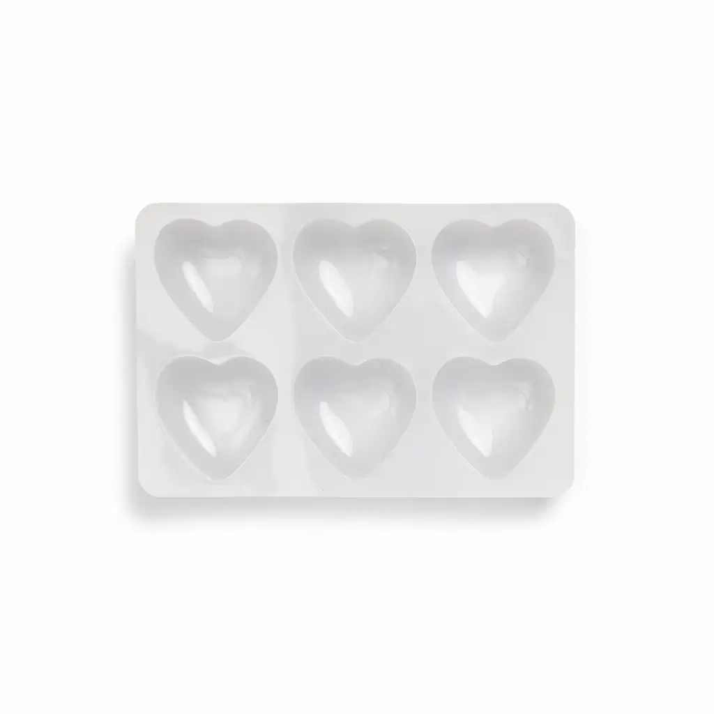 6 Cavity Heart Mould
