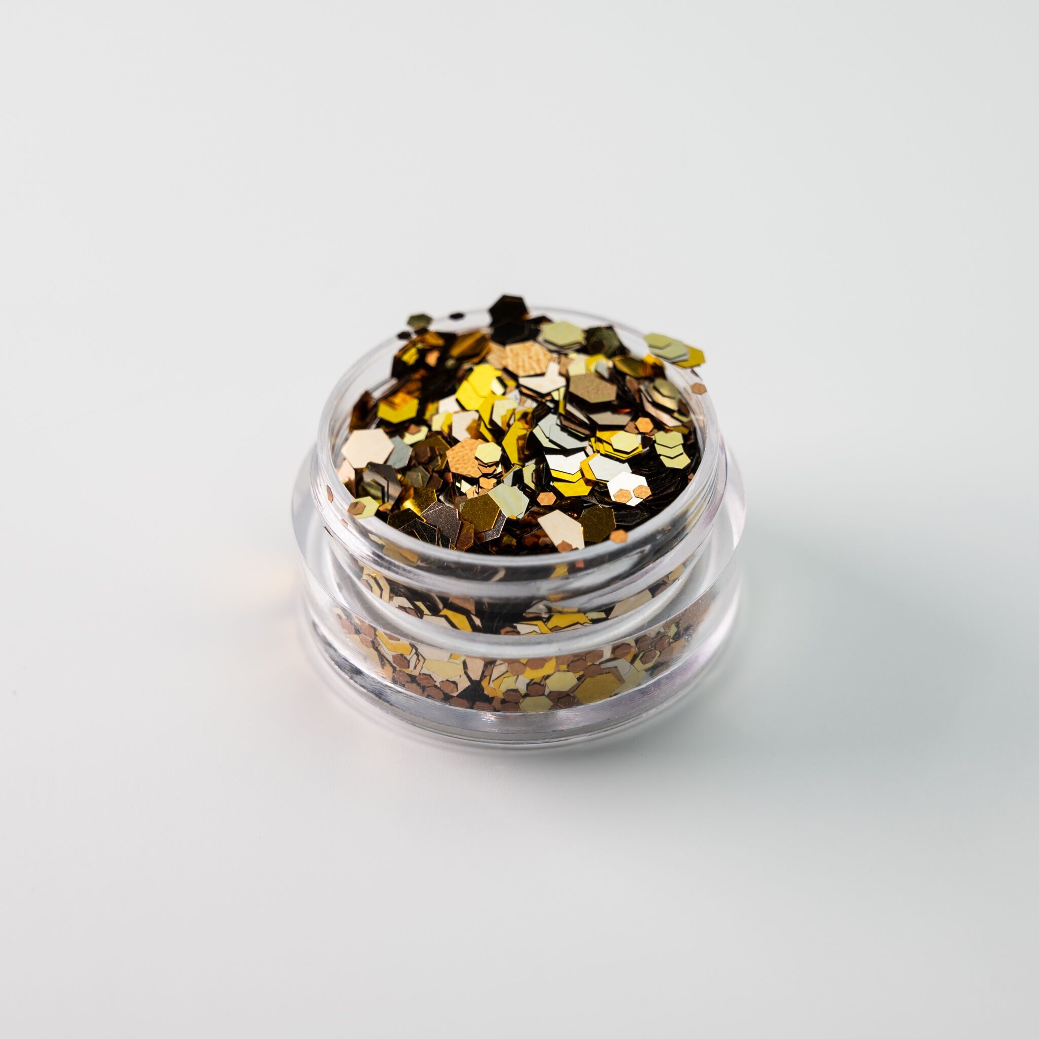 2451 Chunky Autumn Gold Glitter