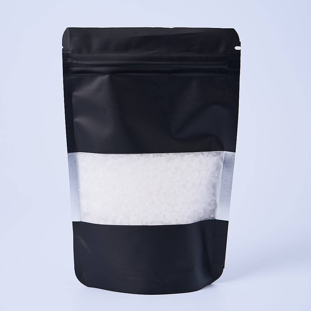 9937 Resealable PET Bag With Window, Small (Black) - Bag of 10