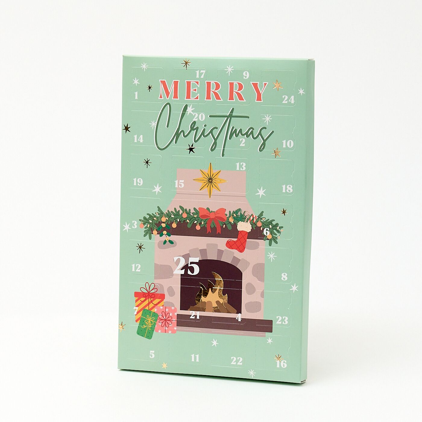 Christmas Fireplace Advent Calendar - Pack of 10