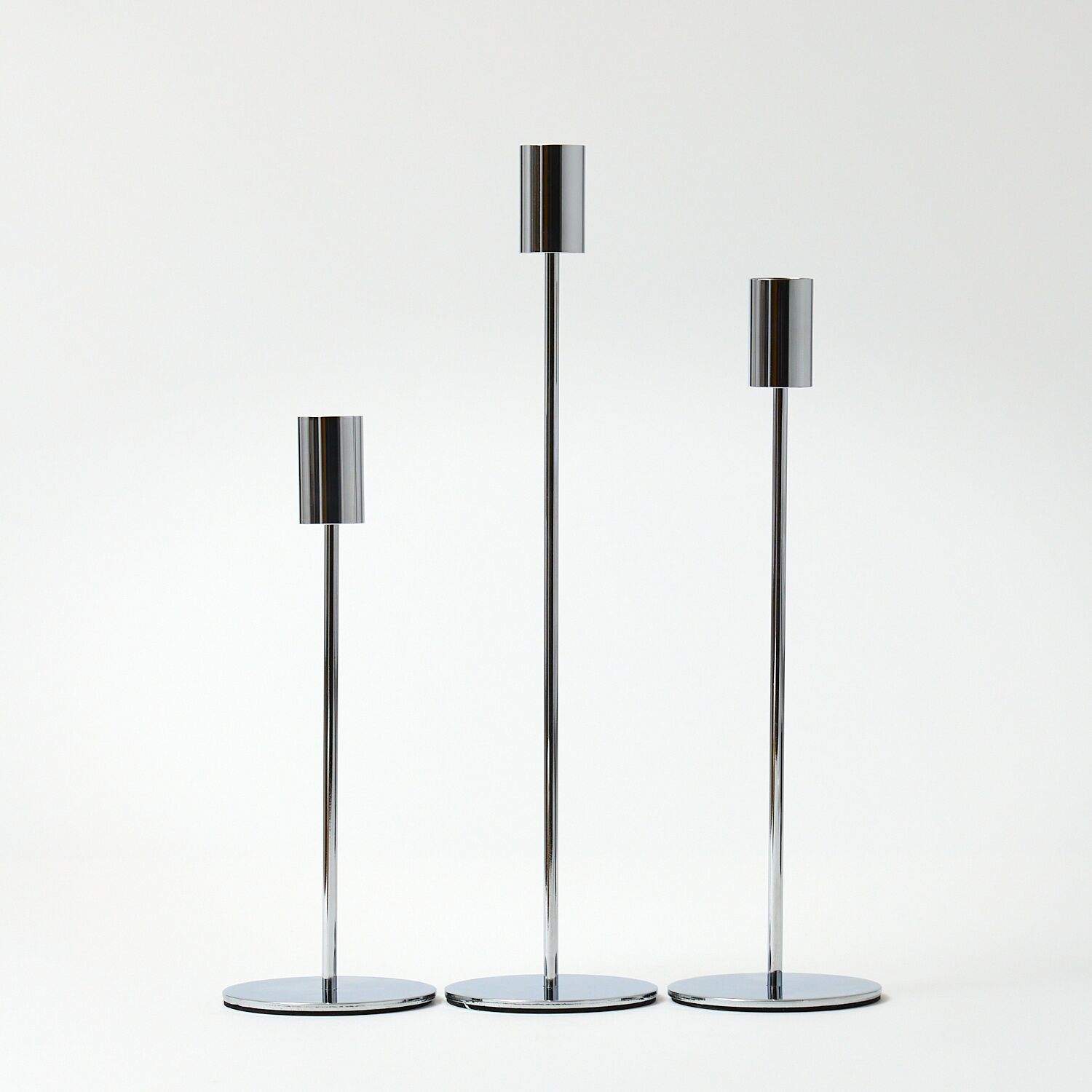 CH05_1_Web Silver Tall Candle Holders - Pack of 3