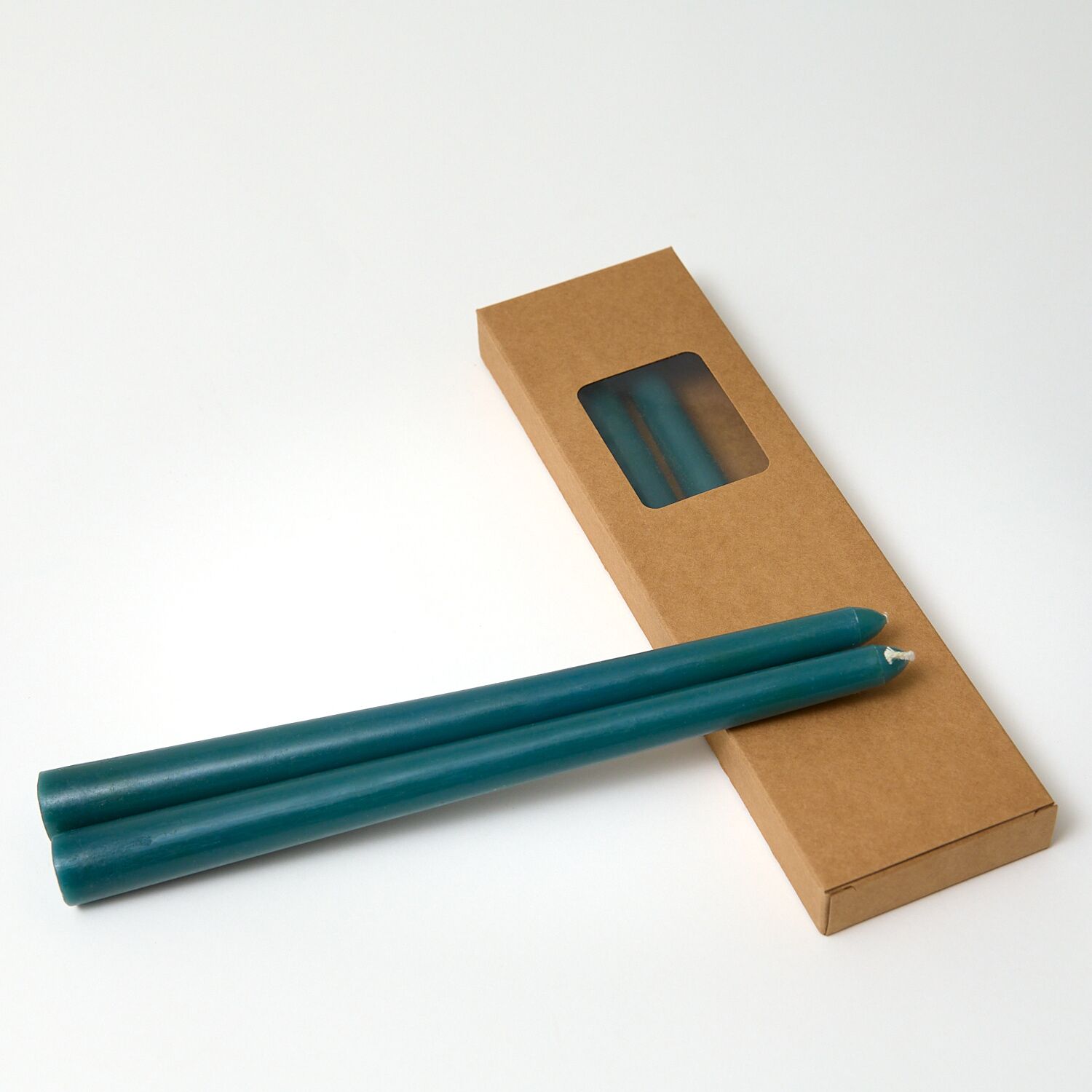 Green Taper Candles - Pack of 4