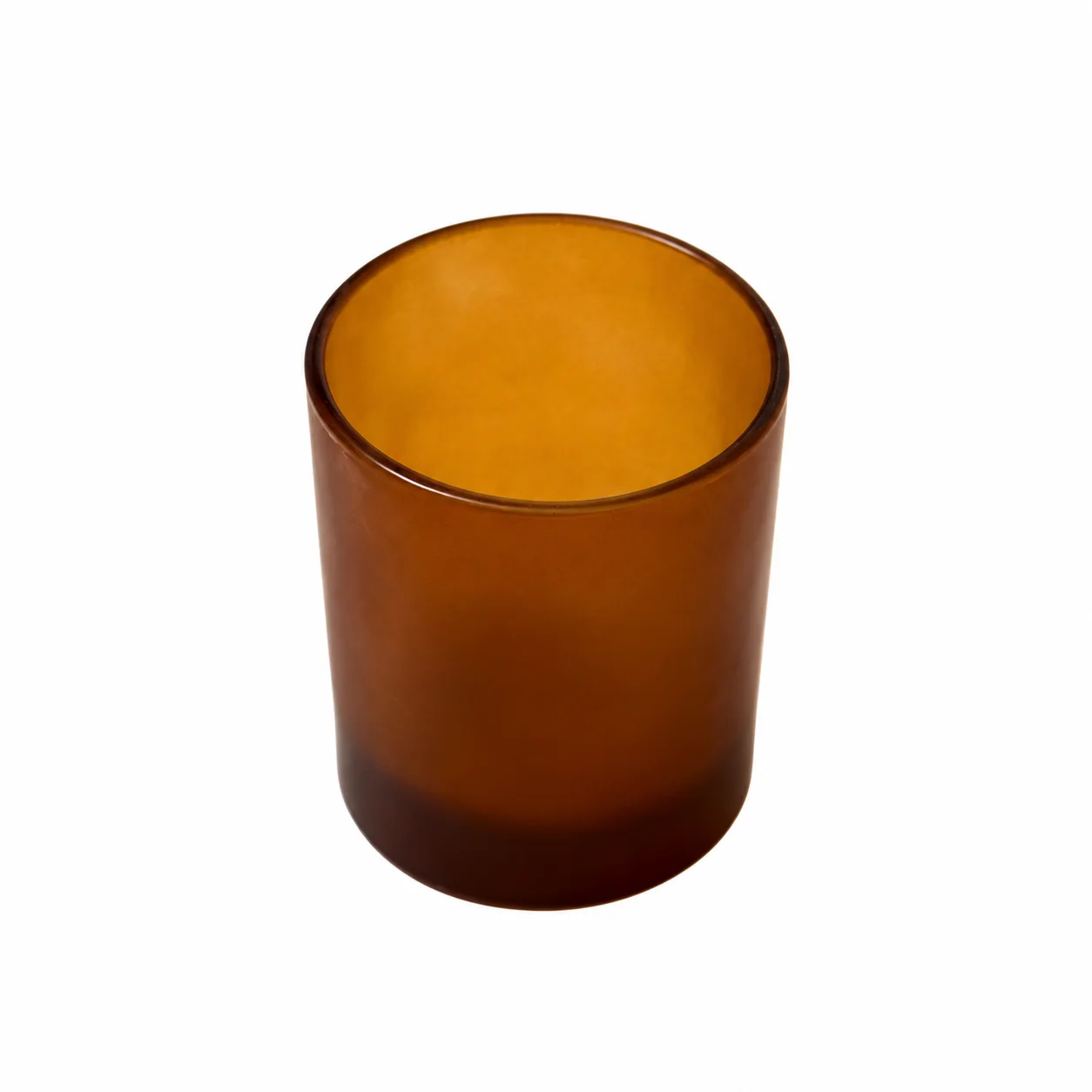 Karen 30cl Amber Frosted Candle Glass Karen 30cl Amber Frosted Candle Glass