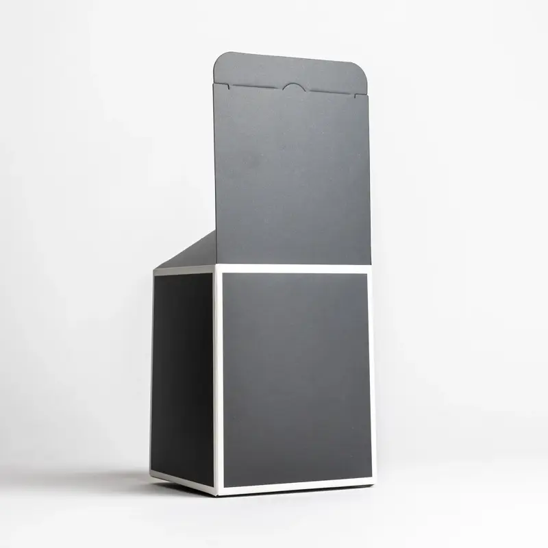 2861-800x800 30cl Black Candle Box With White Rim