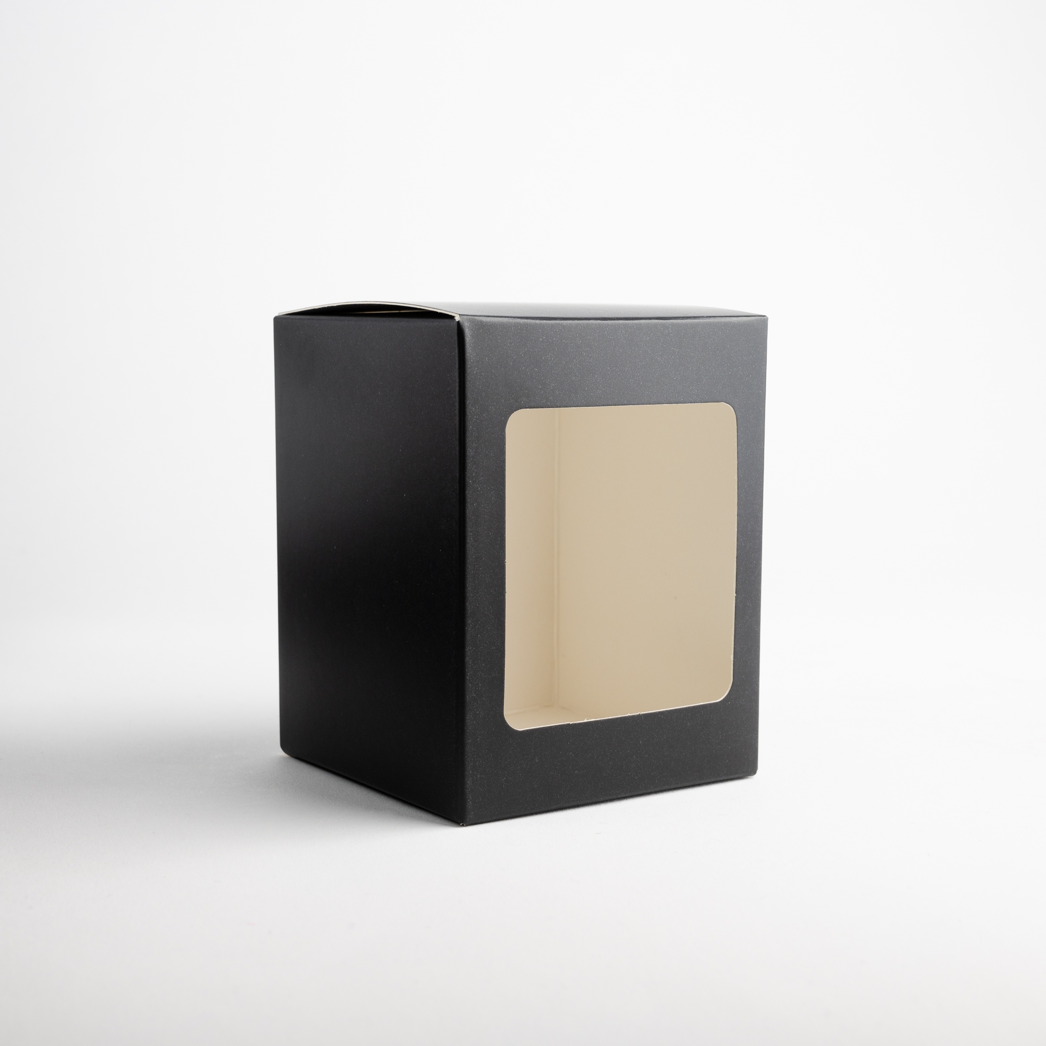 2782 20cl Black Candle Box With Window