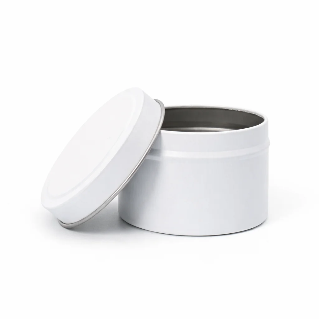12cl White Candle Tins 12cl White Candle Tins