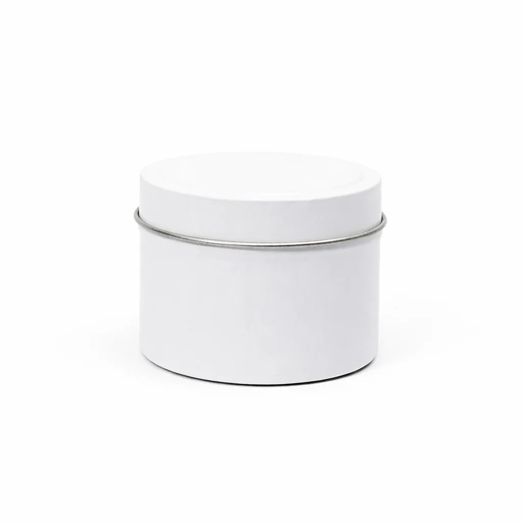 12cl White Candle Tins 12cl White Candle Tins