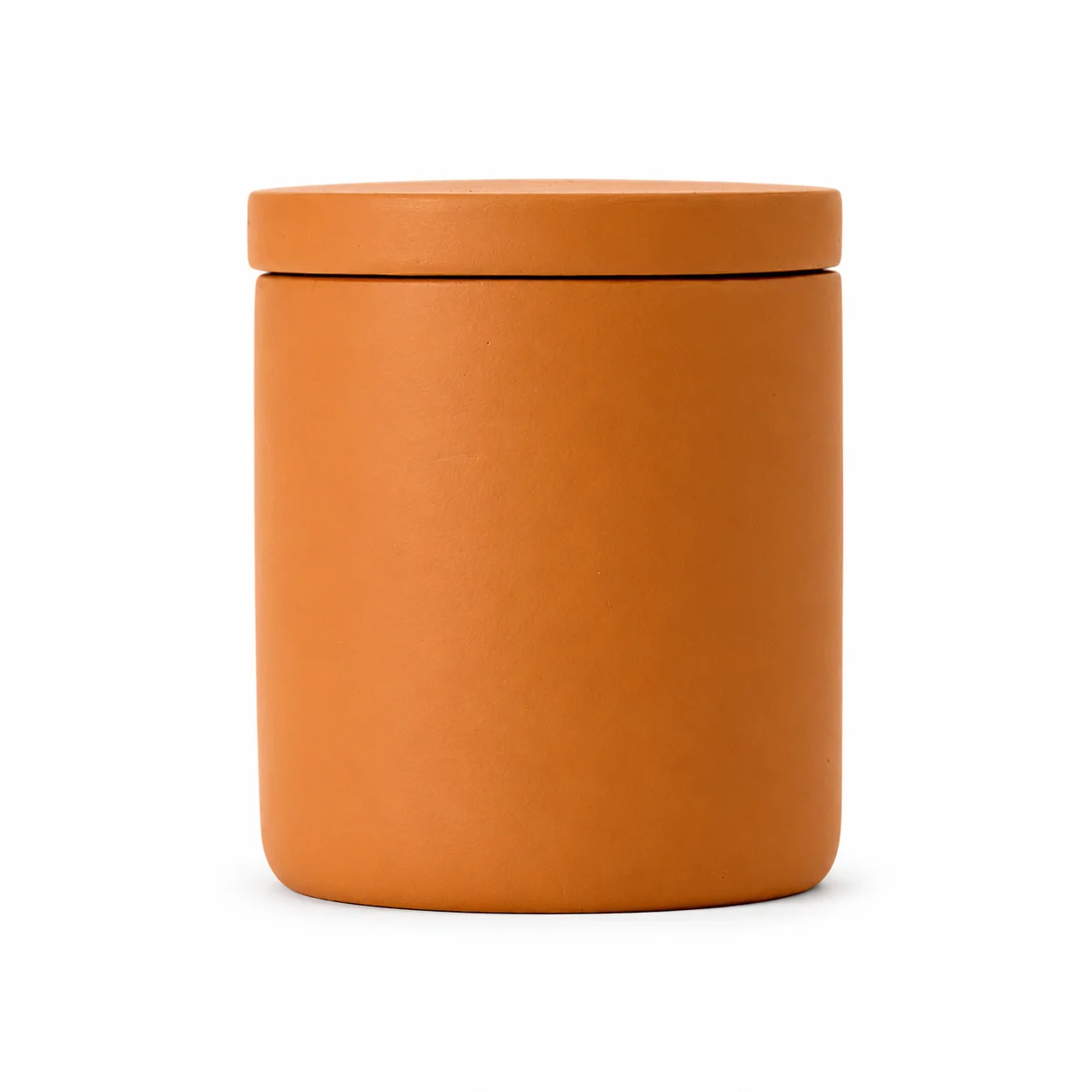 200ml Terracotta Concrete Jar with Lid 200ml Terracotta Concrete Jar with Lid