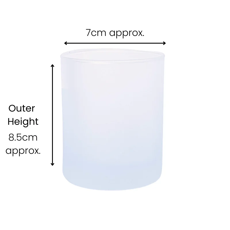 Karen 20cl Frosted Candle Glass Karen 20cl Frosted Candle Glass
