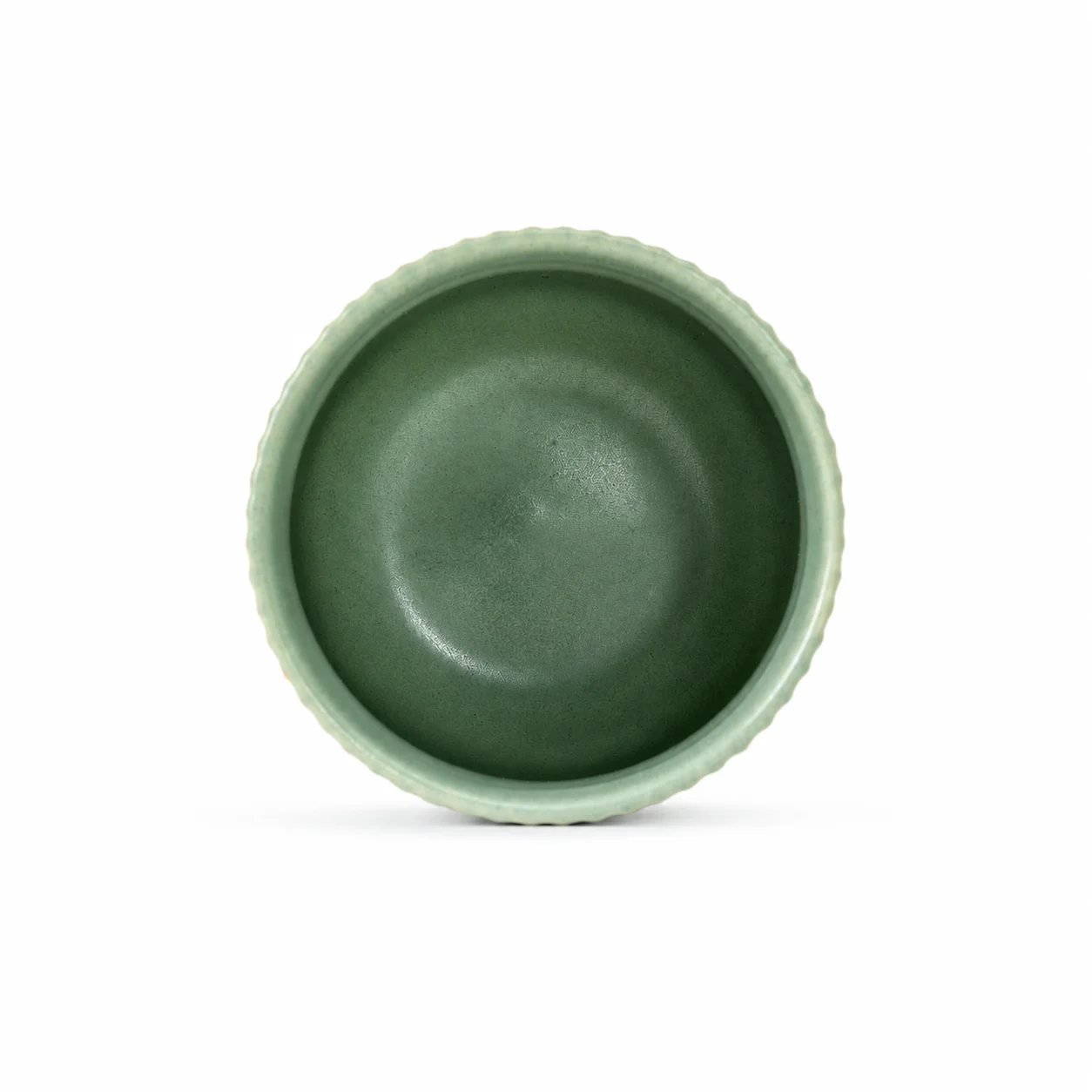 200ml Green Ceramic Jar with Vertical Rib 200ml Green Ceramic Jar with Vertical Rib
