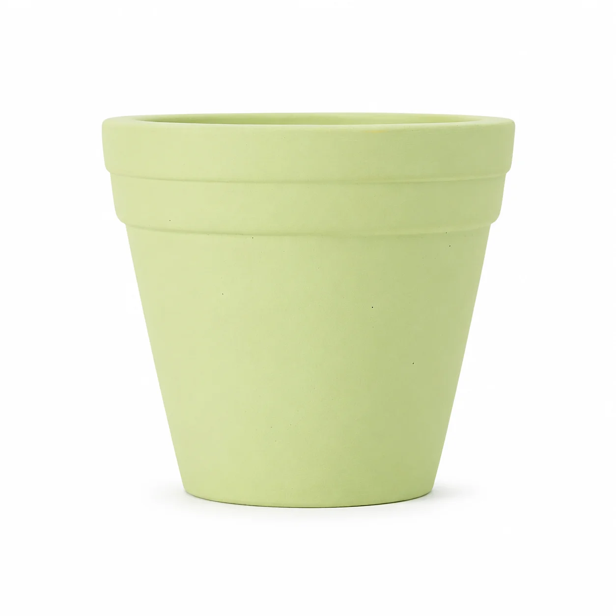 Green Concrete Lined Double Trim Pot Green Concrete Lined Double Trim Pot