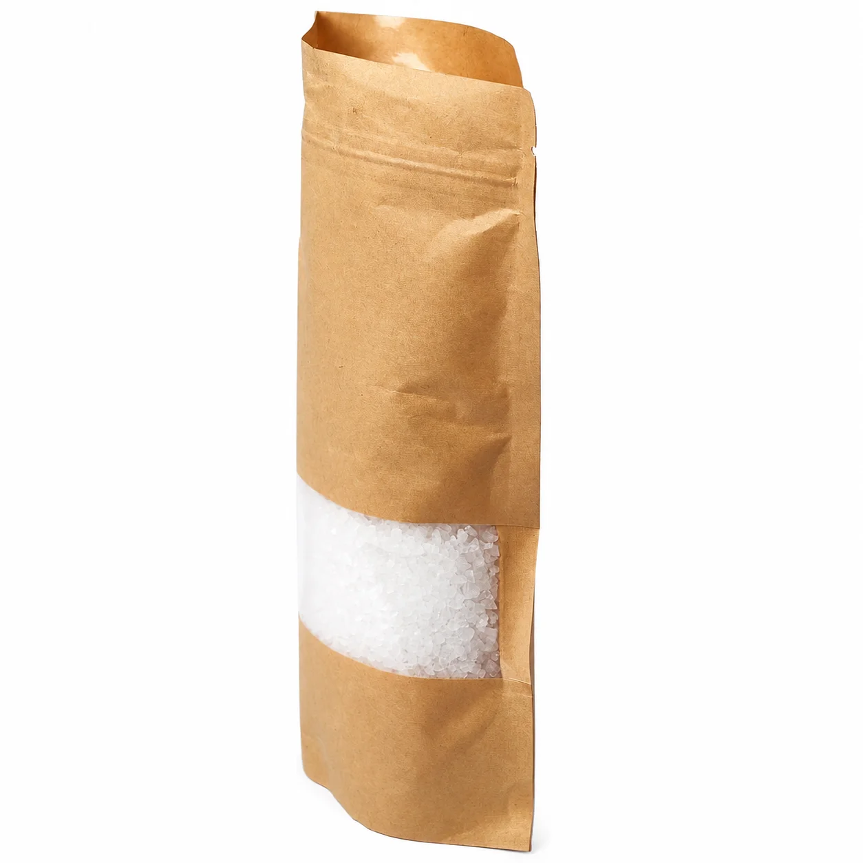 Resealable Kraft Bag With Window (Brown) Resealable Kraft Bag With Window (Brown)