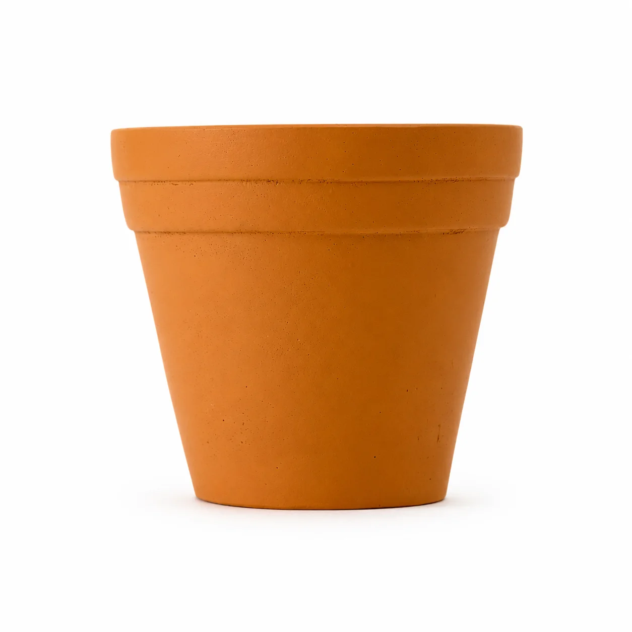 Terracotta Concrete Lined Double Trim Pot Terracotta Concrete Lined Double Trim Pot