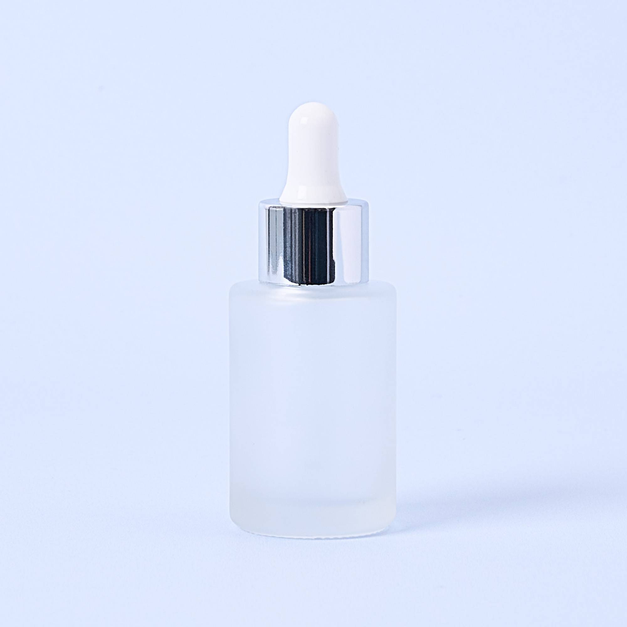 10143 30ml Frosted Dropper Bottle With Silver Pipette - Box of 10