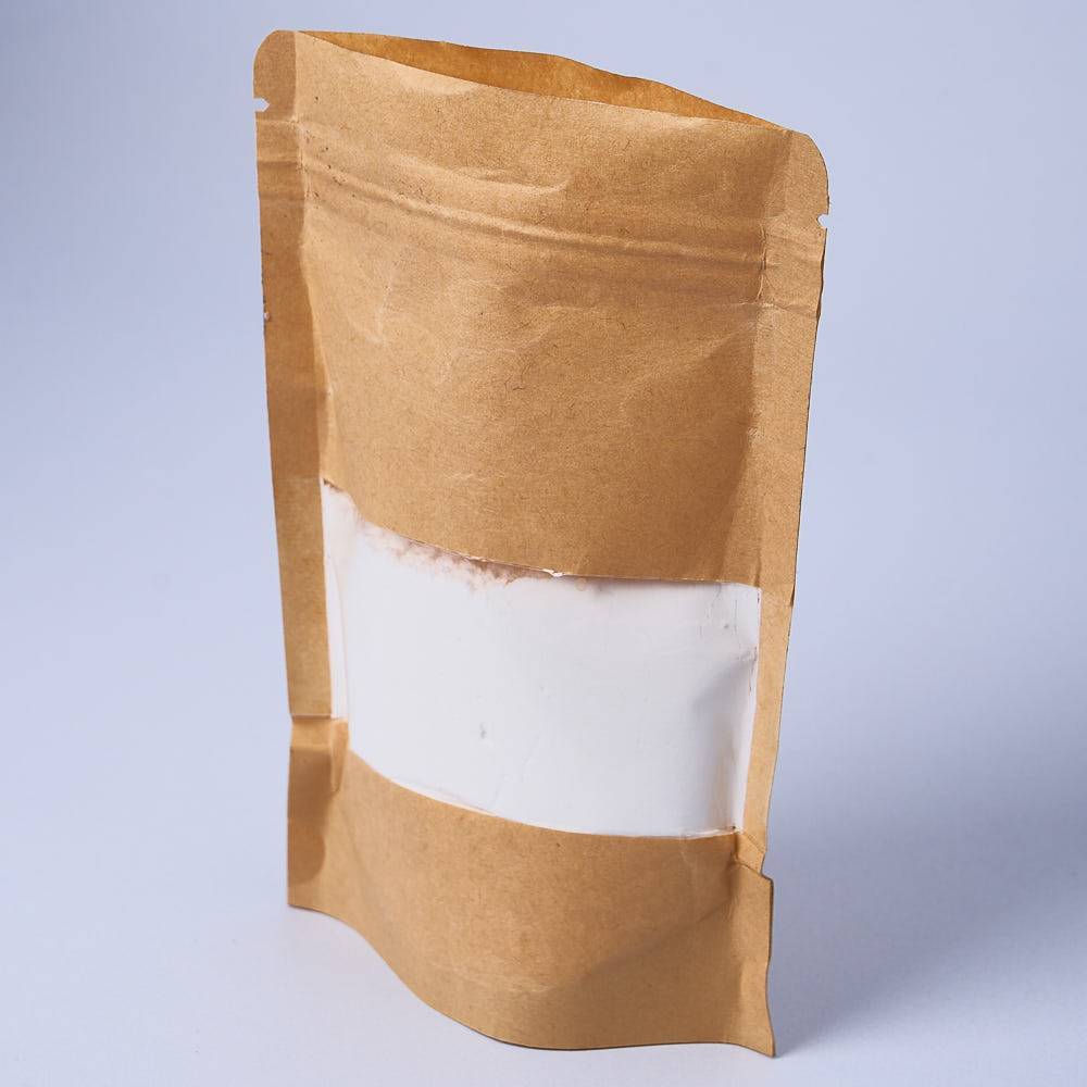 9914 Resealable Kraft Bag with Window, Small (Brown) - Bag of 10