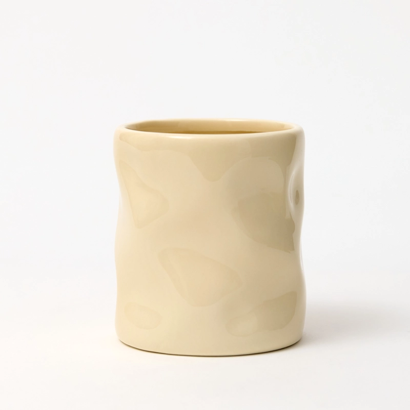 CERAMIC08_1_WEB 200ml Beige Ceramic Wave Jar