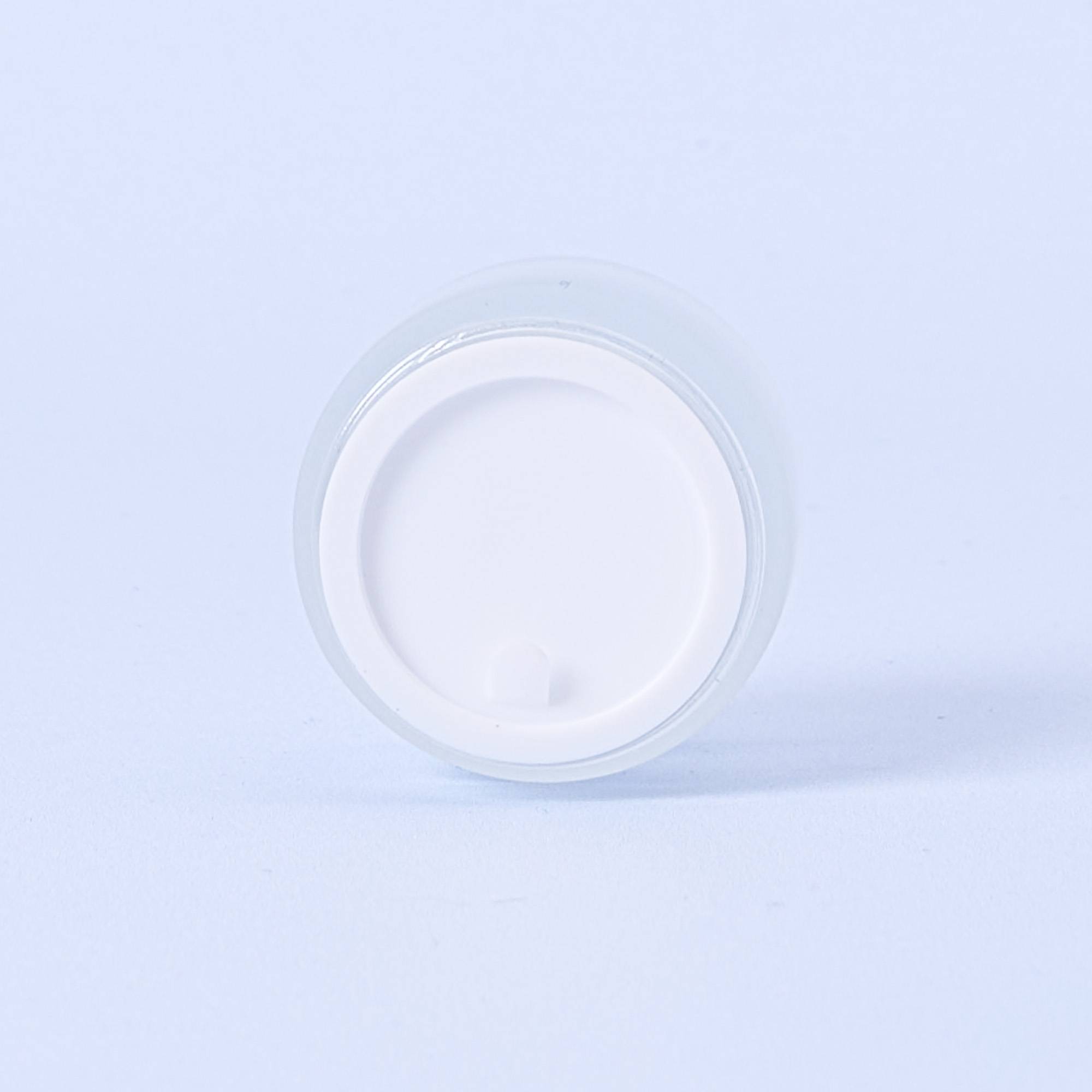 10006 15ml Frosted Jar With White Lid - Box of 10