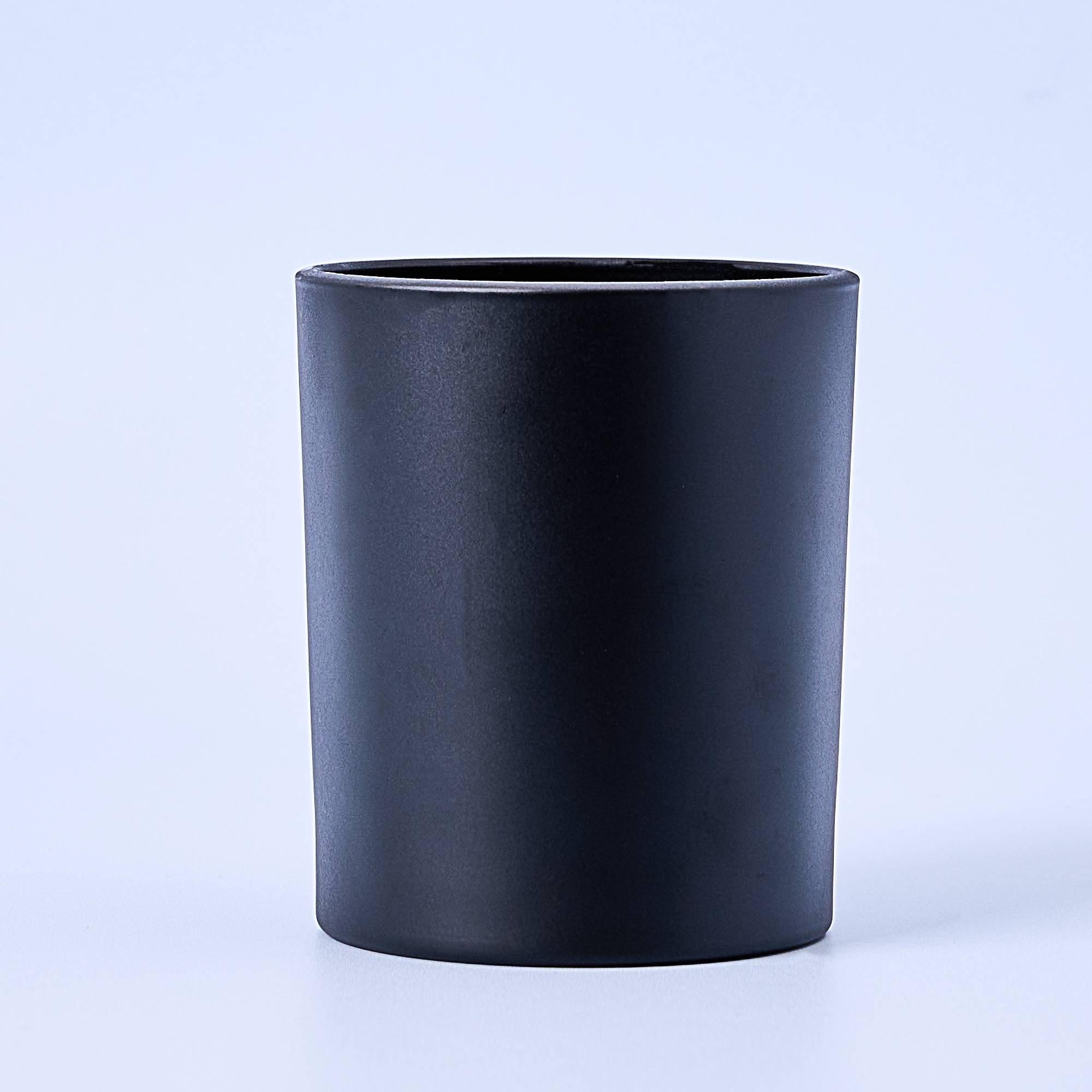 10228 30cl Matte Black Candle Glass - Box of 6