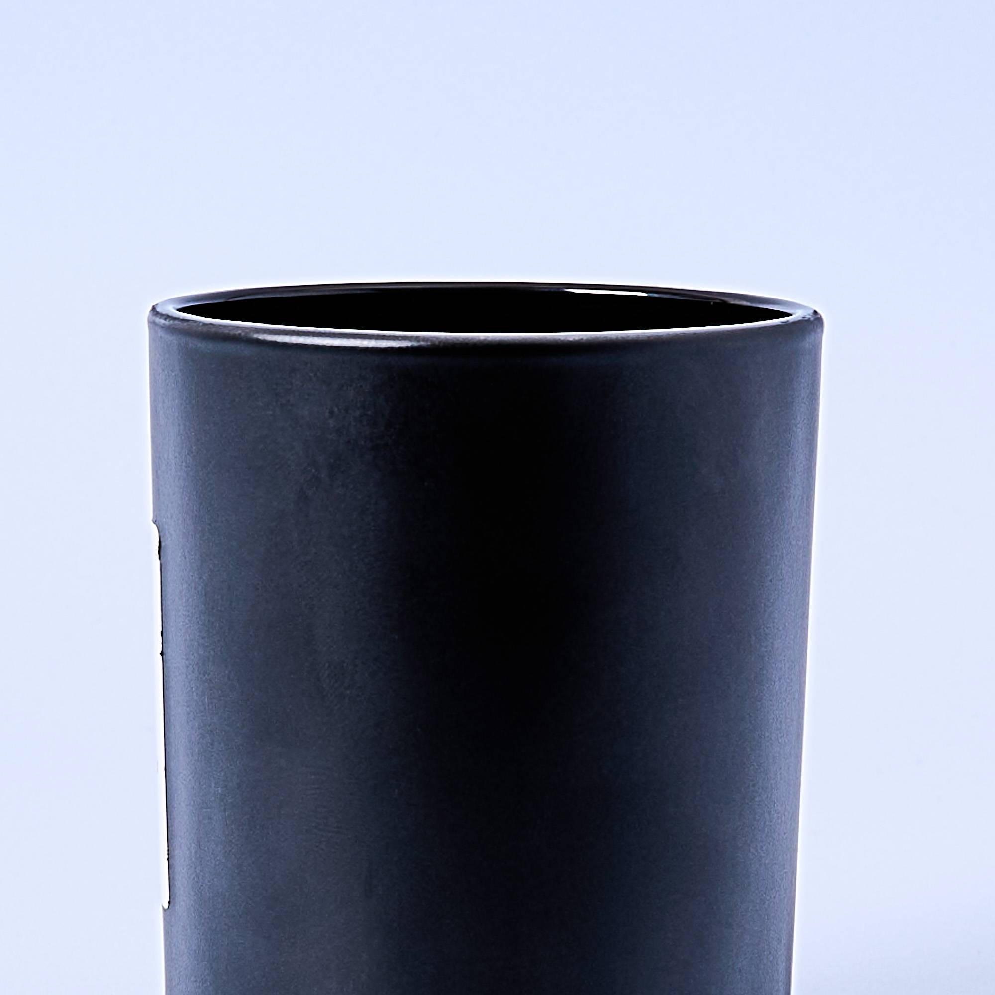 10258 20cl Matte Black Candle Glass - Box of 6
