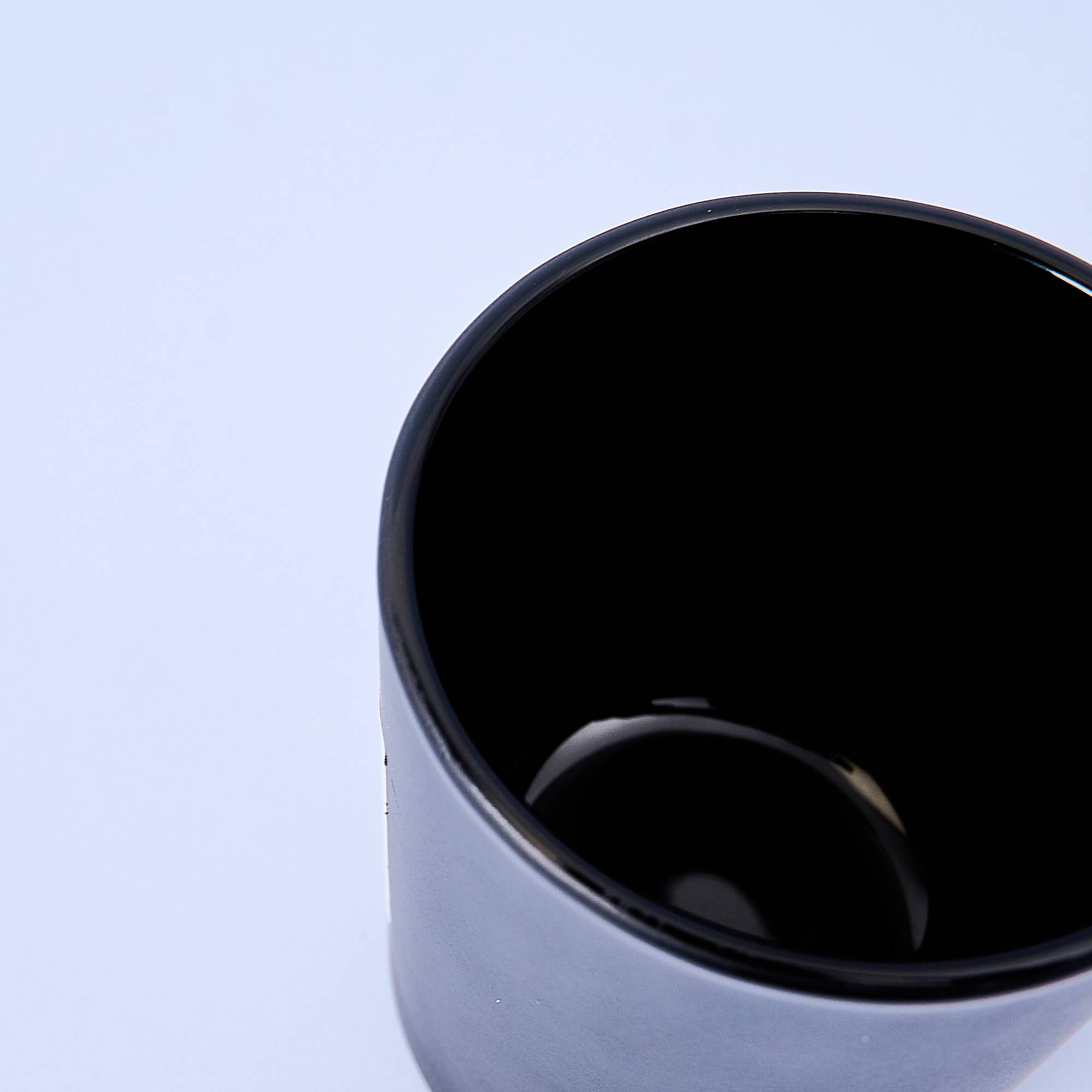 10262 20cl Matte Black Candle Glass - Box of 6