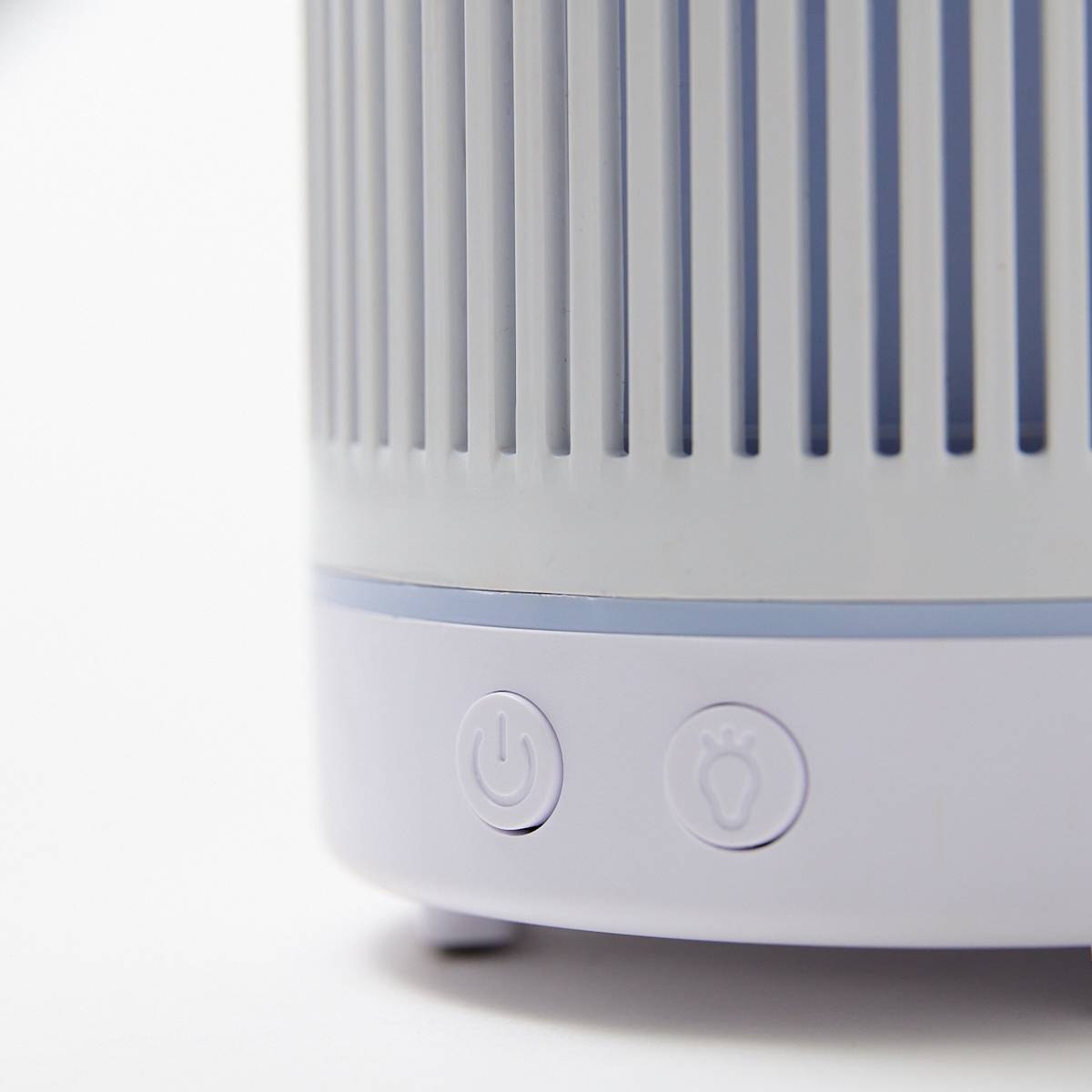 12483 Electric 150ml Plastic White Ribbed Diffuser