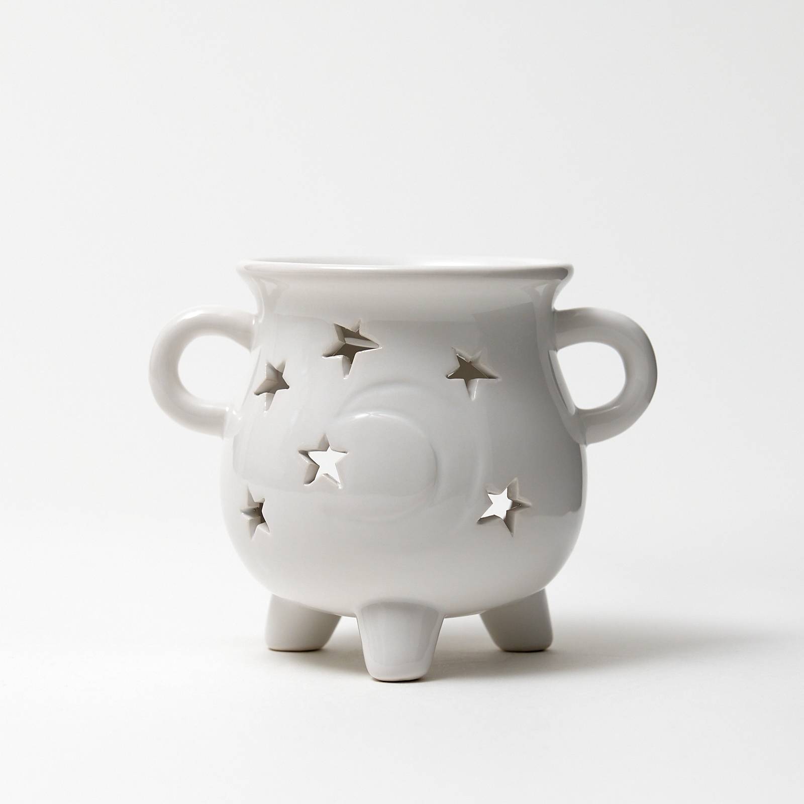 12509 Cauldron Ceramic Burner - White