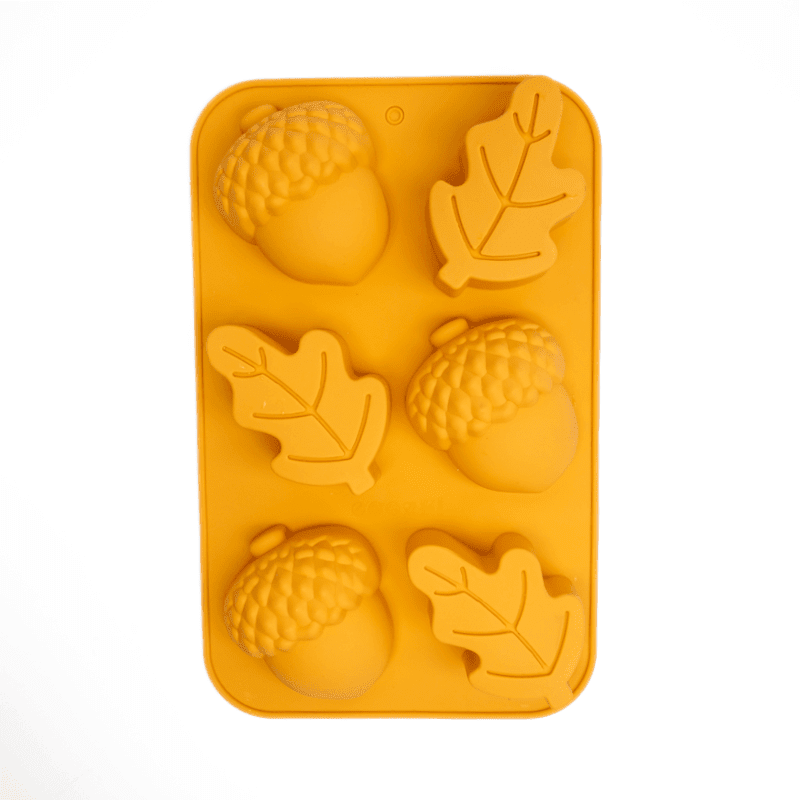13029 6 Autumn Leaves & Acorns Silicone Moulds