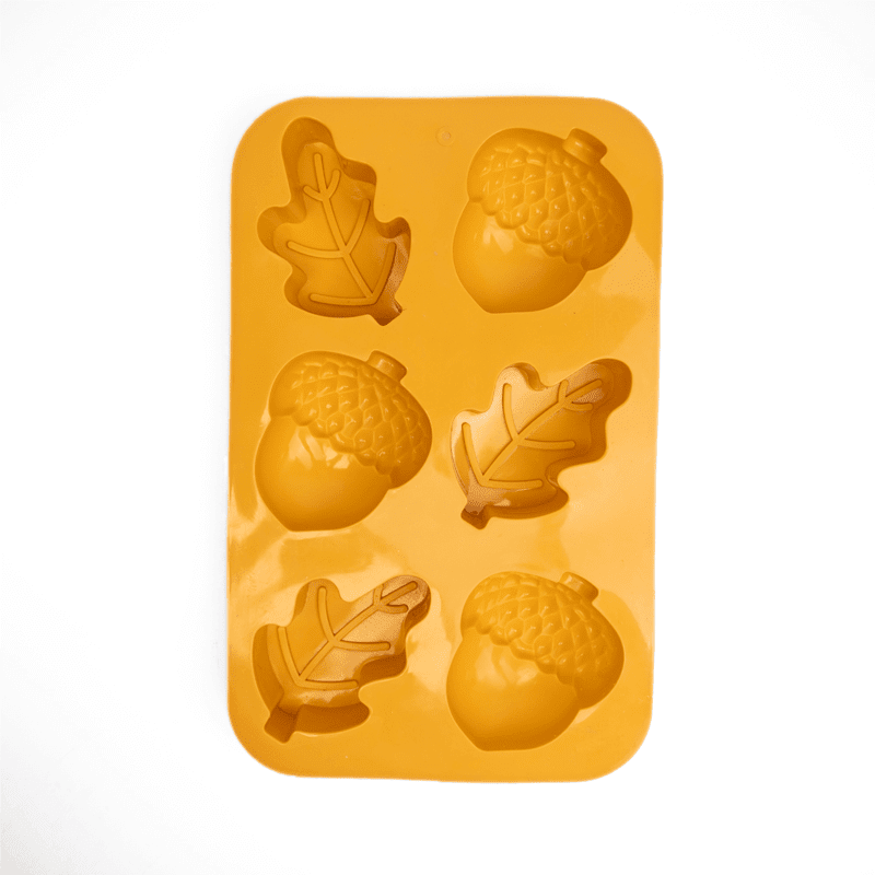 13030 6 Autumn Leaves & Acorns Silicone Moulds