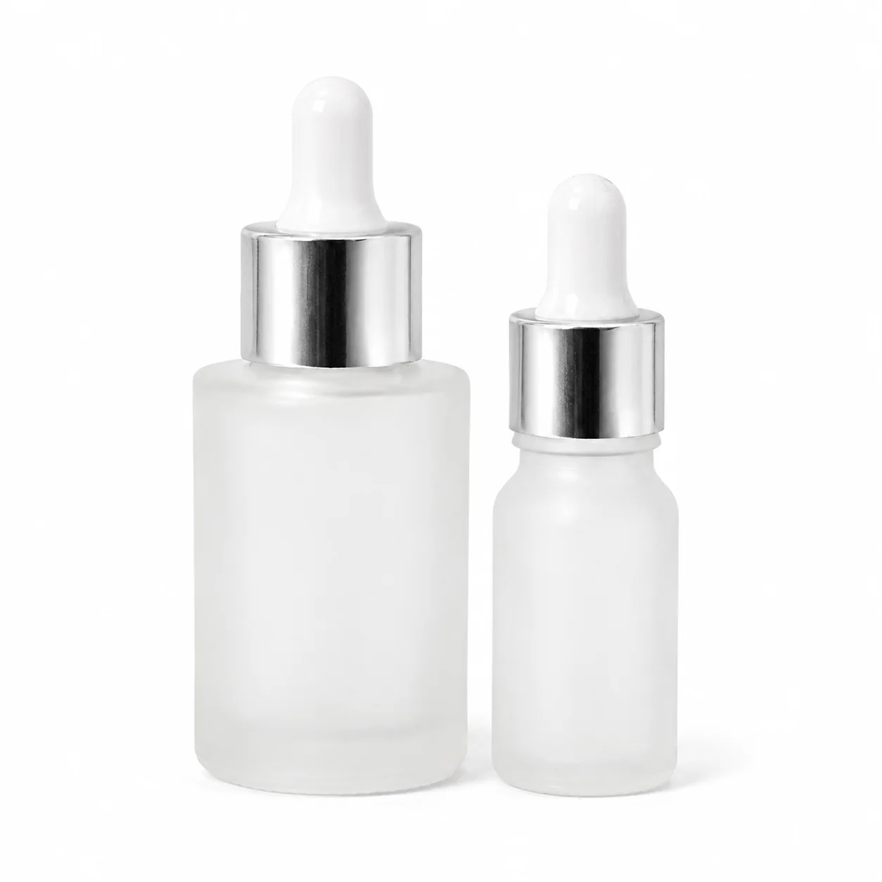 30ml Frosted Glass Dropper Bottle with Silver Pipette 30ml Frosted Glass Dropper Bottle with Silver Pipette