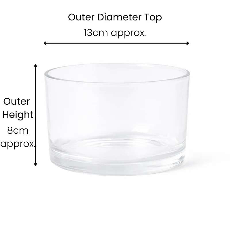 55cl Clear Candle Glass 55cl Clear Candle Glass