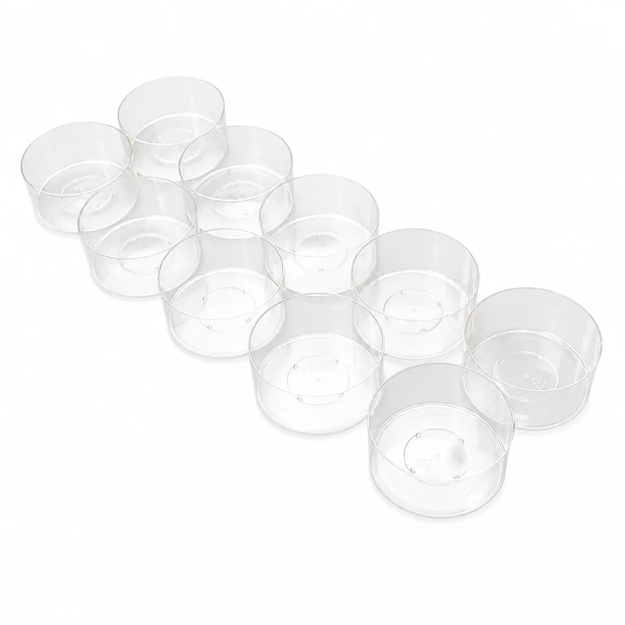 Clear Polycarbonate Tealight Cups - 38 x 18.1mm Clear Polycarbonate Tealight Cups - 38 x 18.1mm