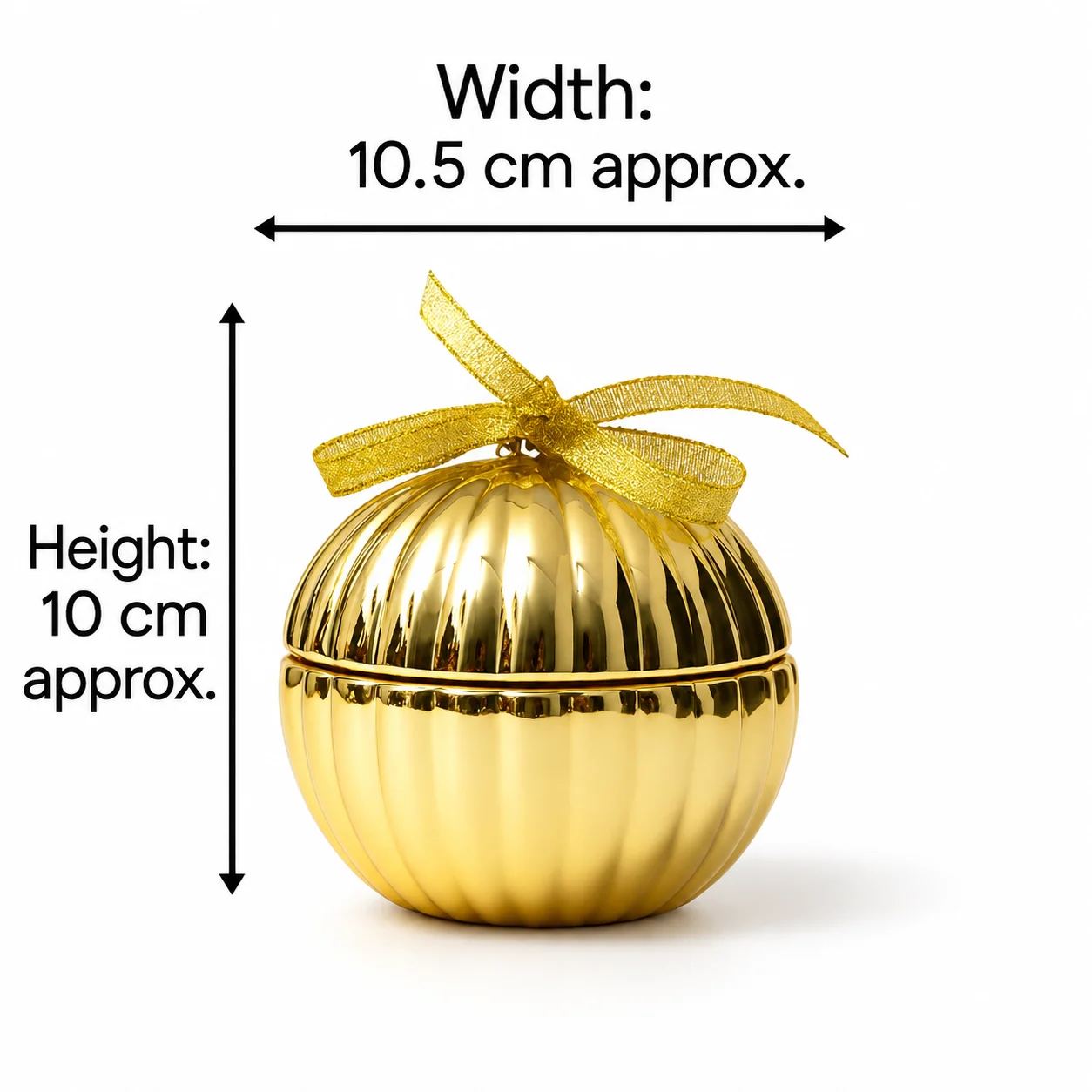 Gold Electroplated Christmas Bauble Glass Jar Gold Electroplated Christmas Bauble Glass Jar