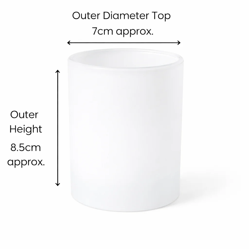 Karen 20cl Matte White Candle Glass Karen 20cl Matte White Candle Glass