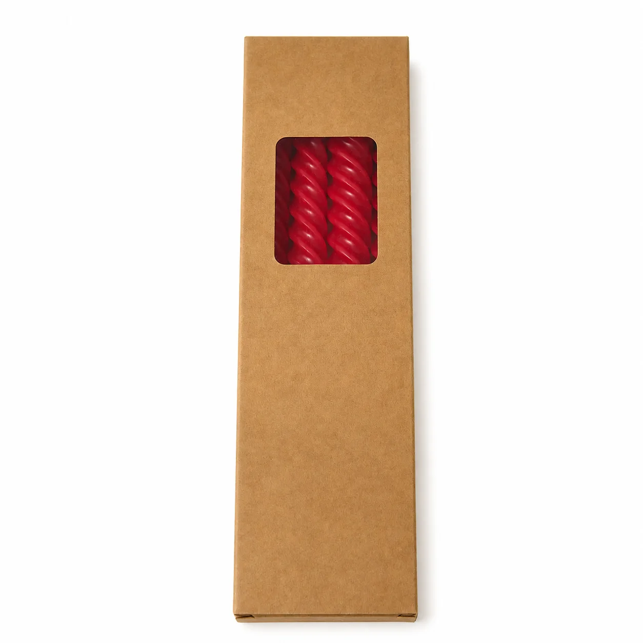 Red Twisted Candles Red Twisted Candles