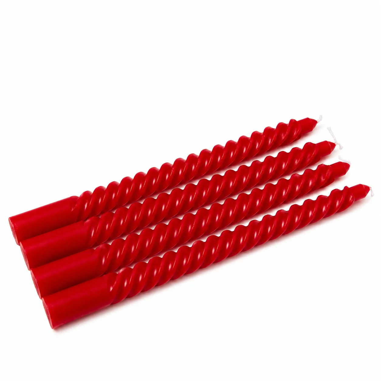 Red Twisted Candles Red Twisted Candles