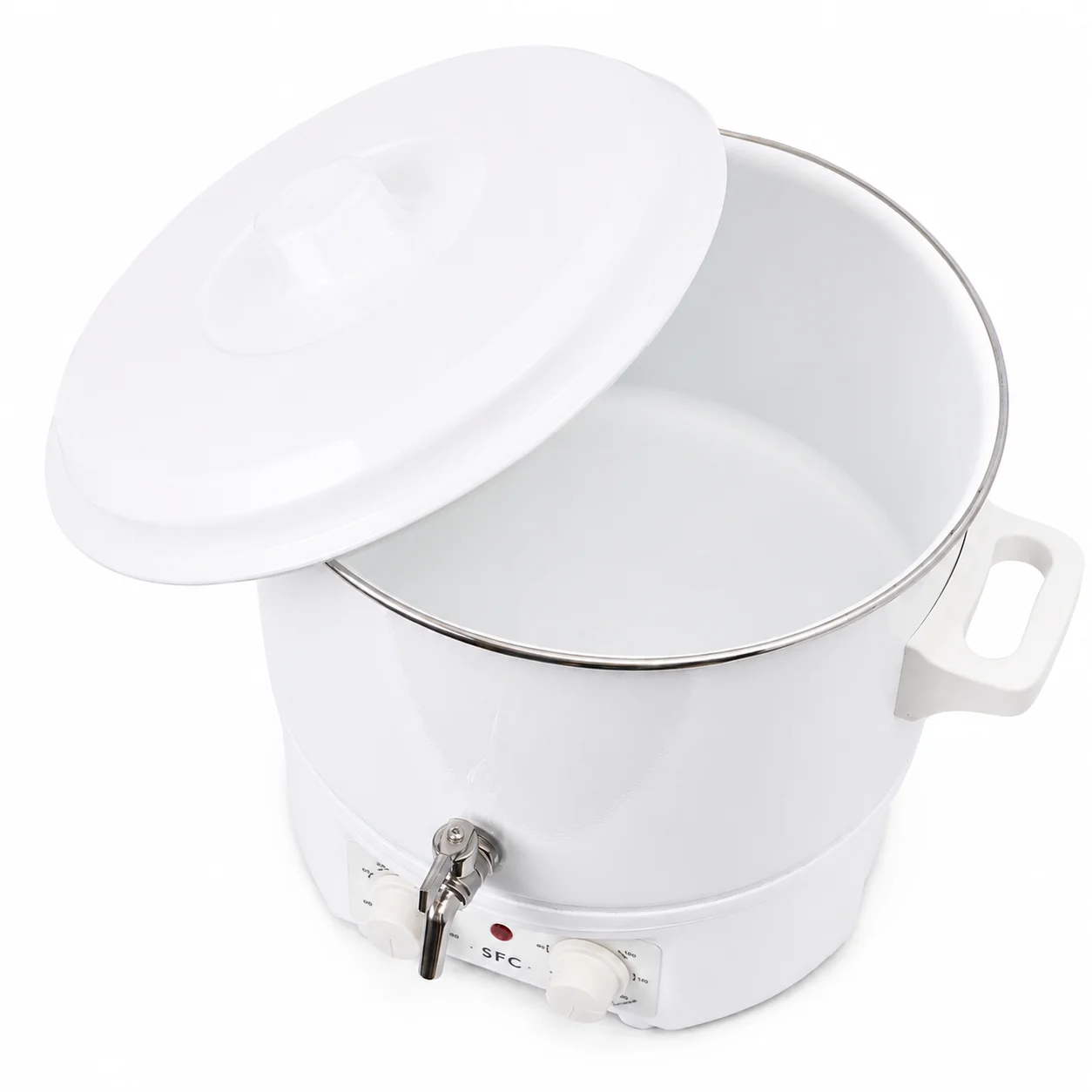SFC 16 Litre White Enamel Wax Melter SFC 16 Litre White Enamel Wax Melter