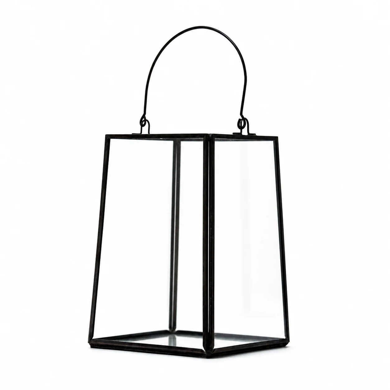 Small Glass Black Lantern Small Glass Black Lantern