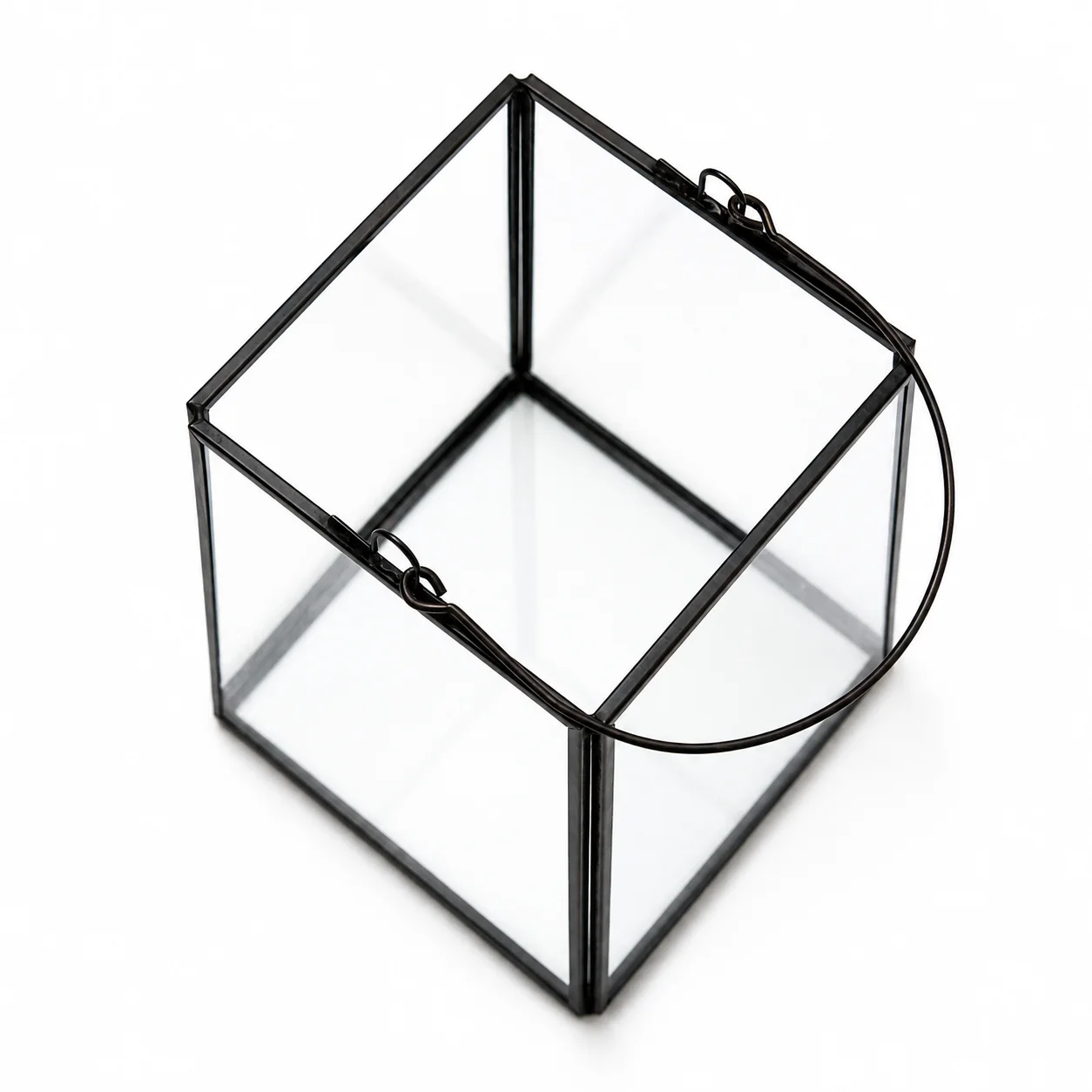 Small Glass Black Lantern Small Glass Black Lantern