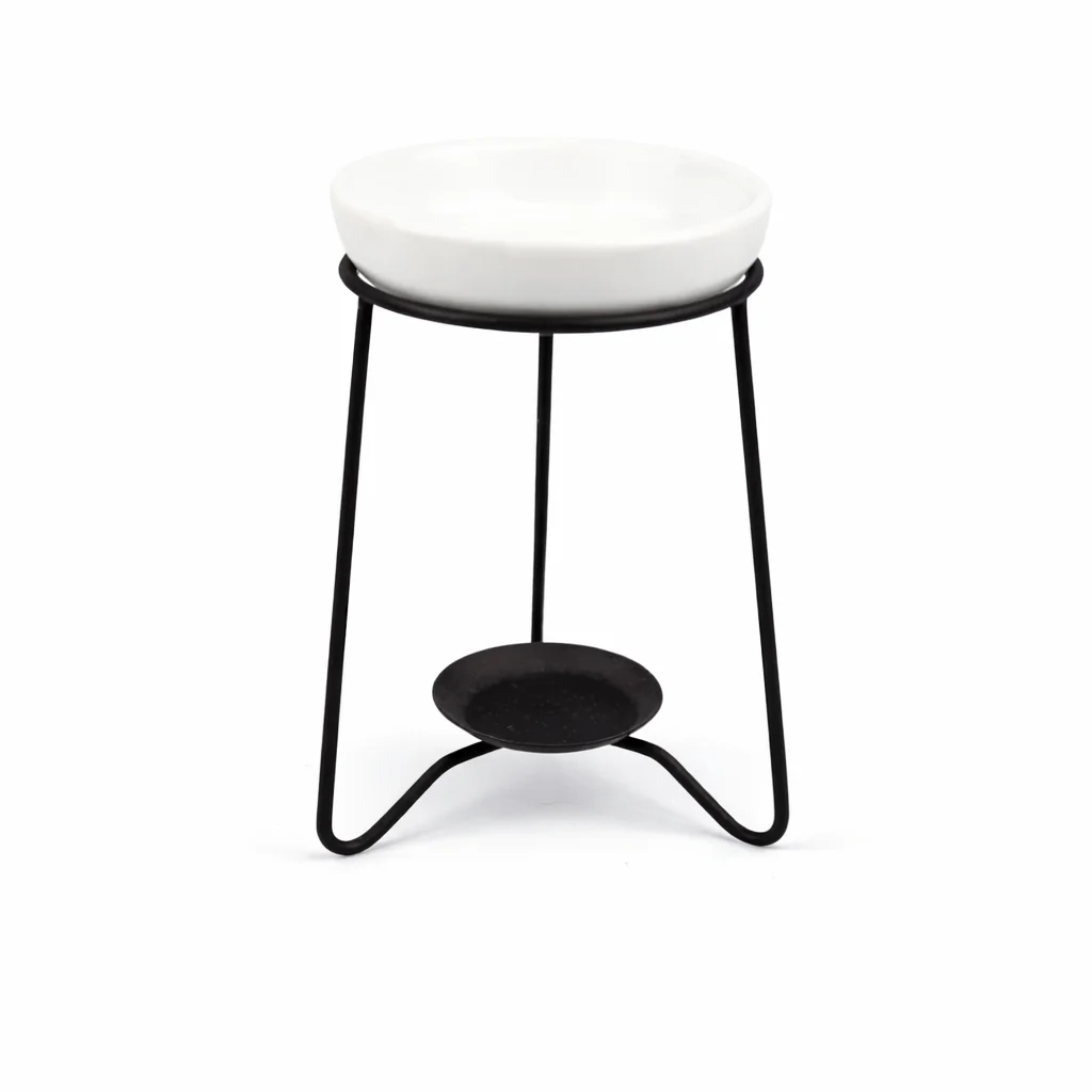 Wax Melt Burner on Black Stand Wax Melt Burner on Black Stand