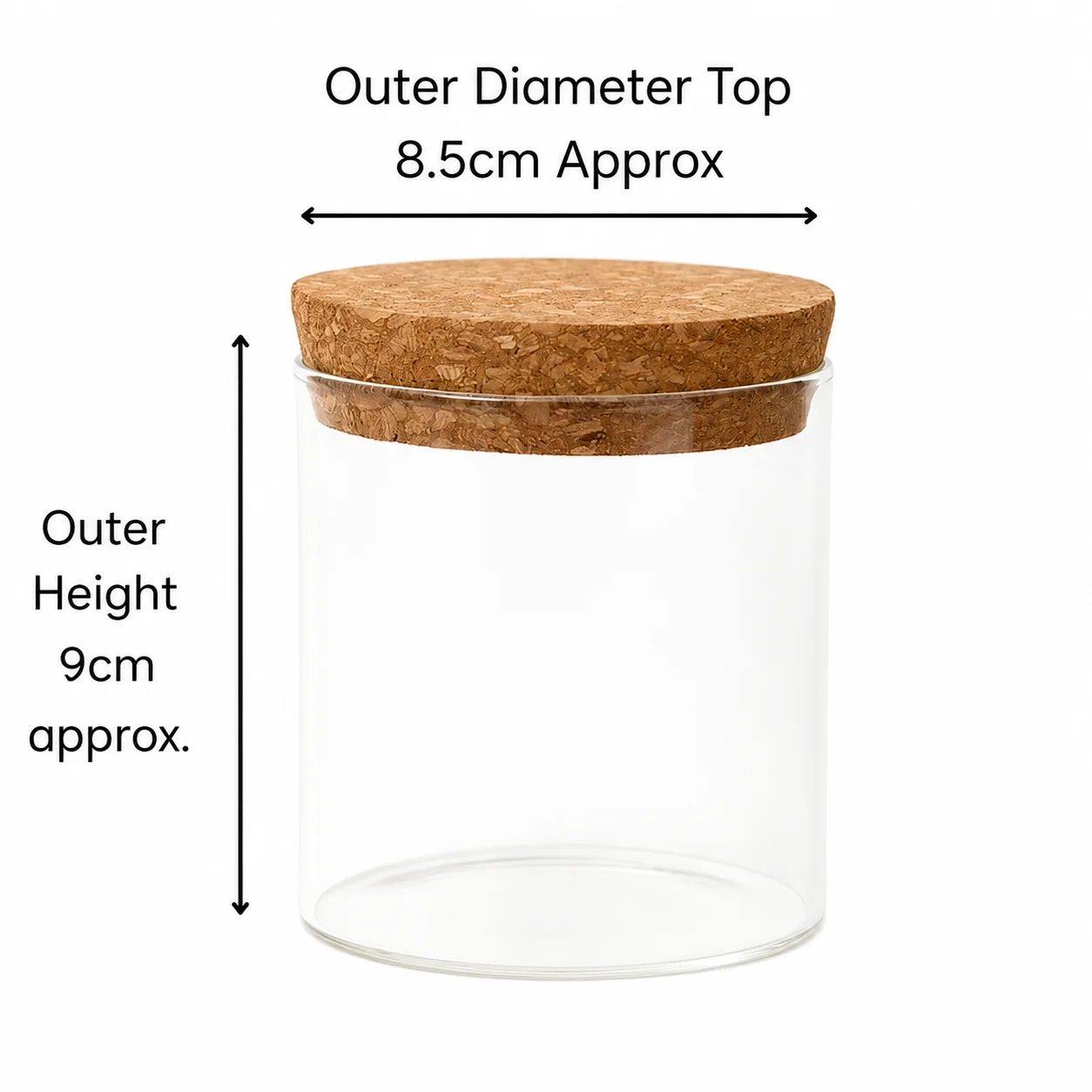30cl Flat Cork Glass Jar 30cl Flat Cork Glass Jar