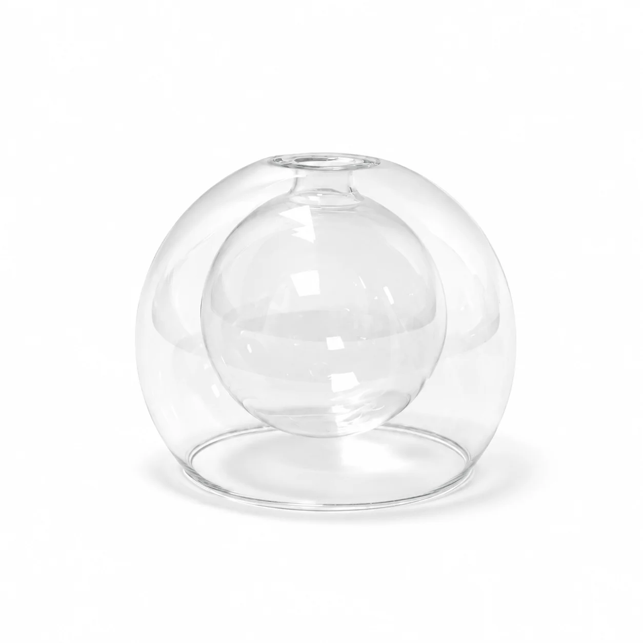Clear Round Double Wall Diffuser Glass Clear Round Double Wall Diffuser Glass