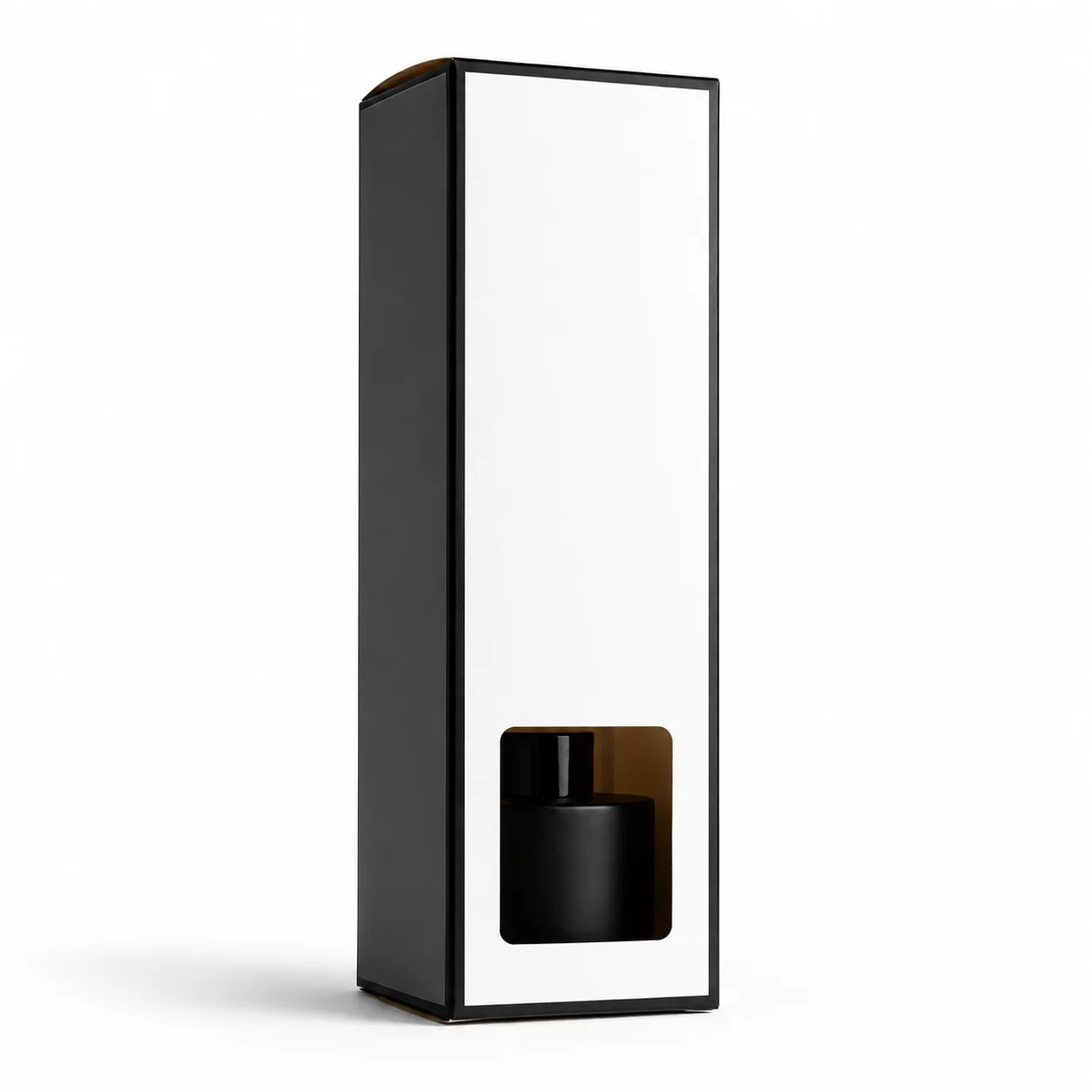 White Reed Diffuser Box with Black Rim White Reed Diffuser Box with Black Rim