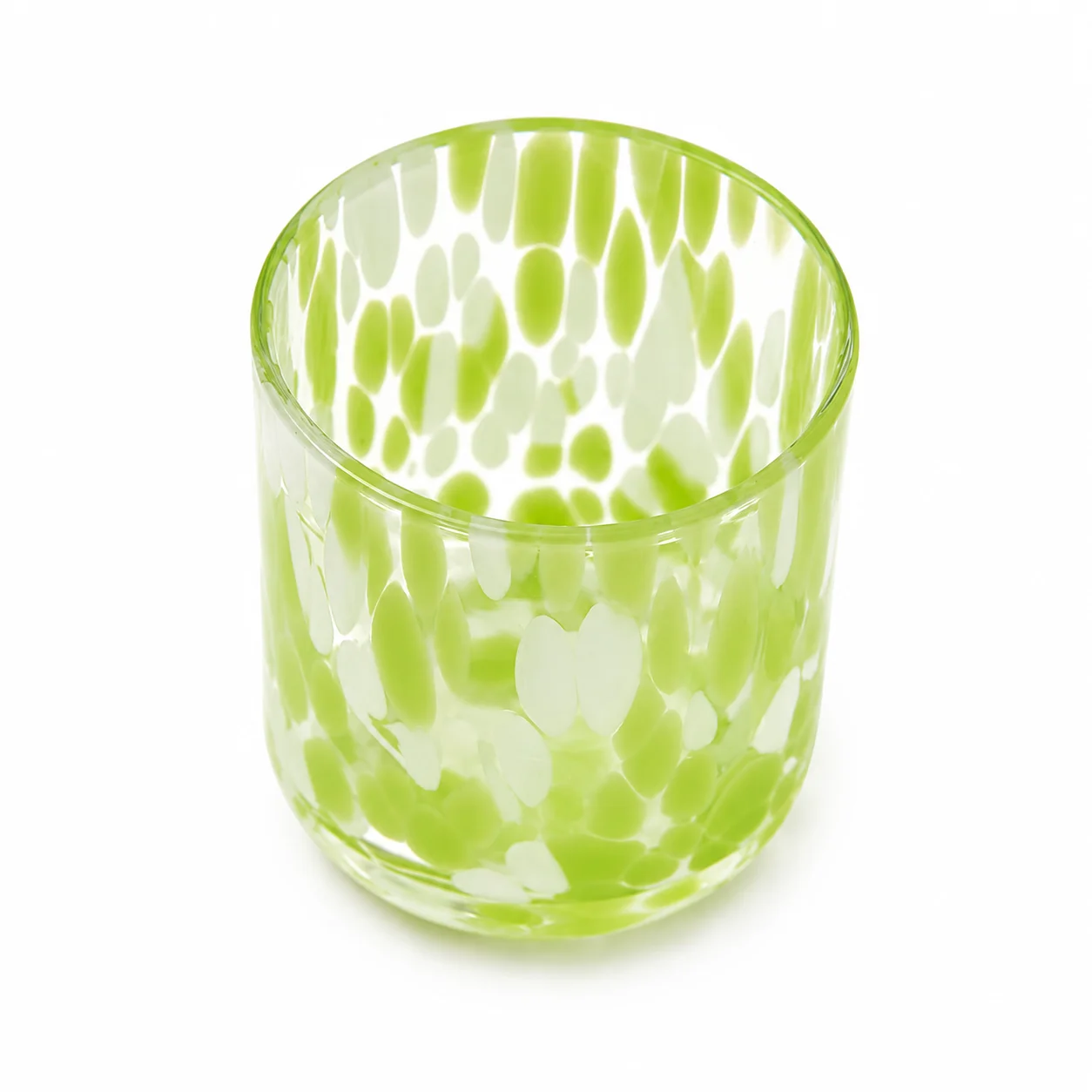 20cl Green Confetti Candle Glass 20cl Green Confetti Candle Glass