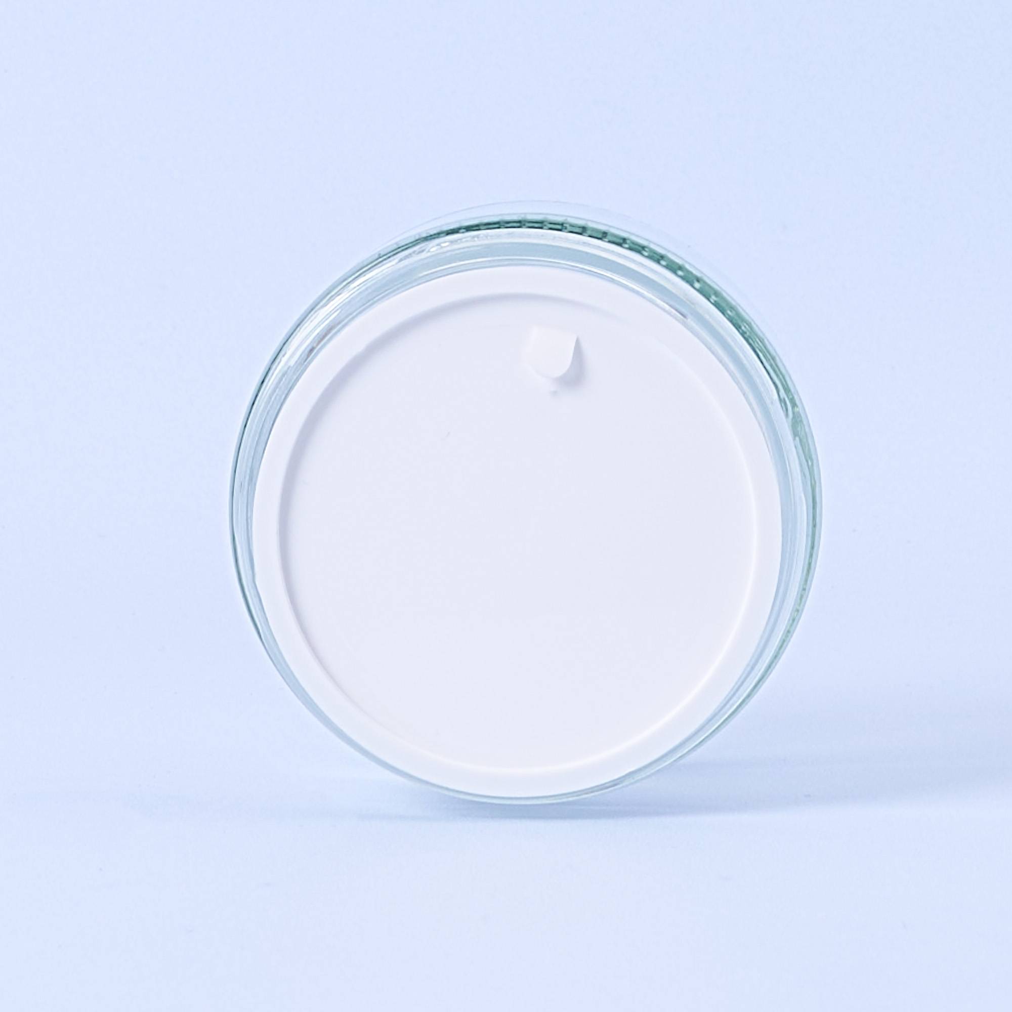 10044 200ml Clear Glass Container & White Lid - Box of 6