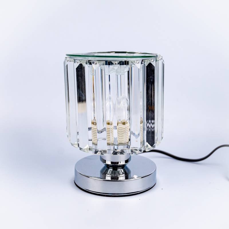 11952 Wax Warmer Straight Lamp Glass Silver