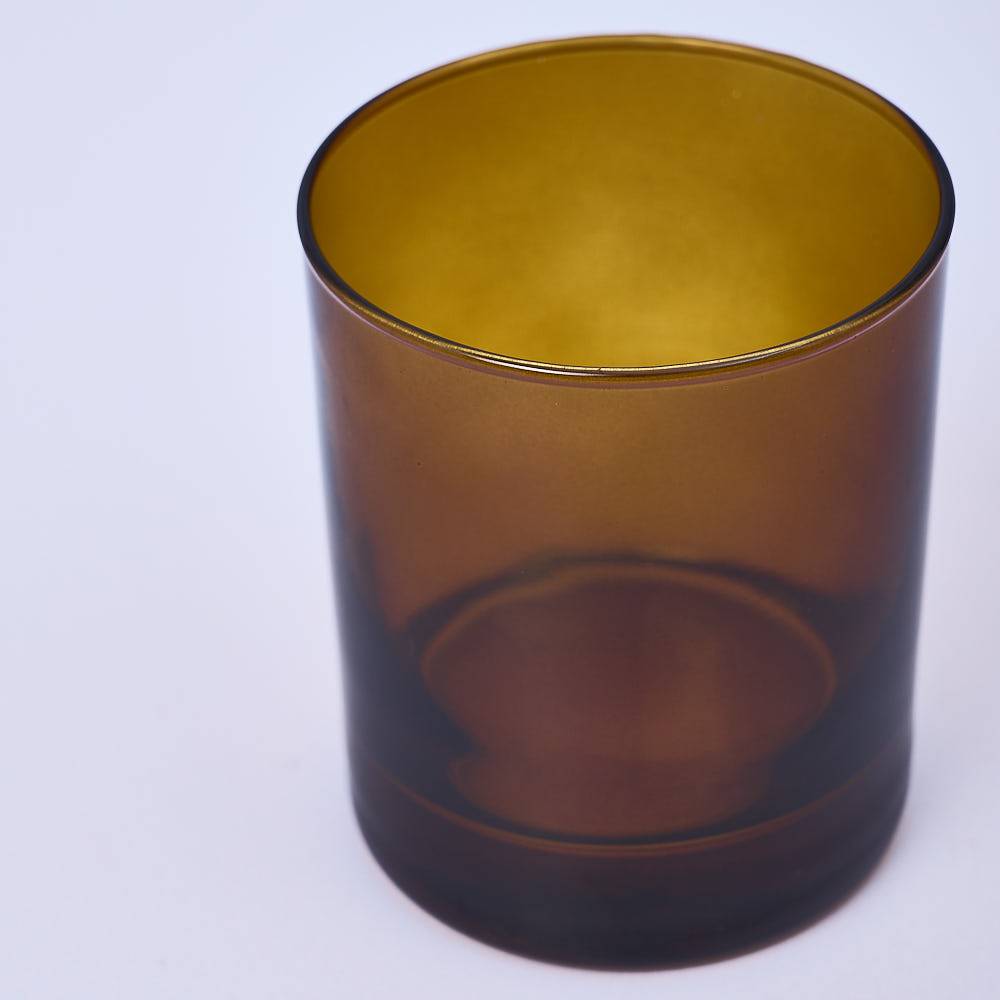 8726 20cl Amber Candle Glass