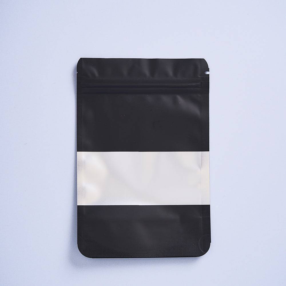 9938 Resealable PET Bag With Window, Small (Black) - Bag of 10