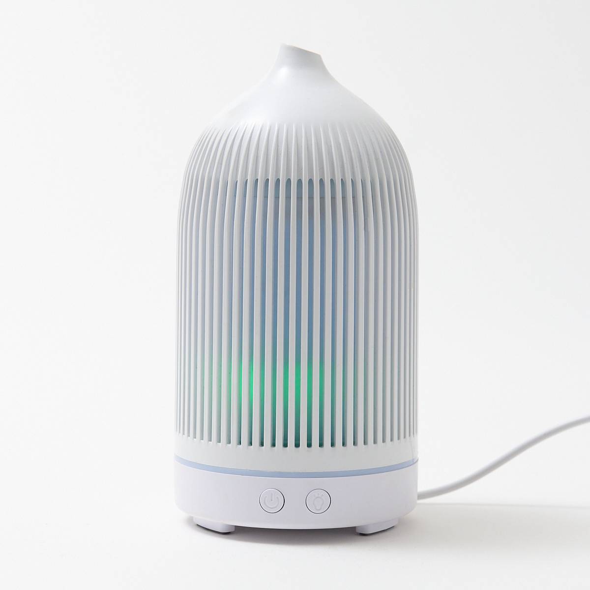 12485 Electric 150ml Plastic White Ribbed Diffuser