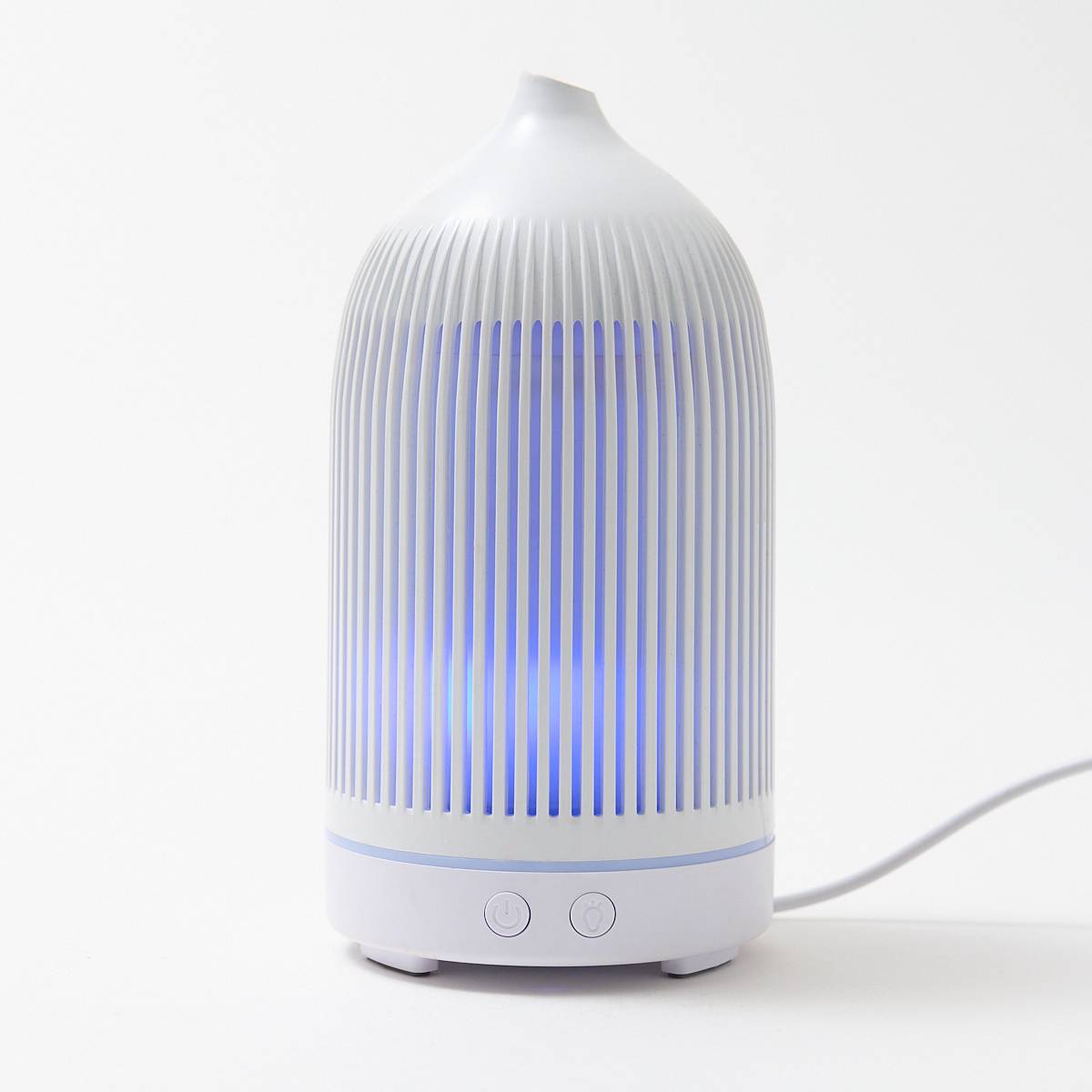 12487 Electric 150ml Plastic White Ribbed Diffuser